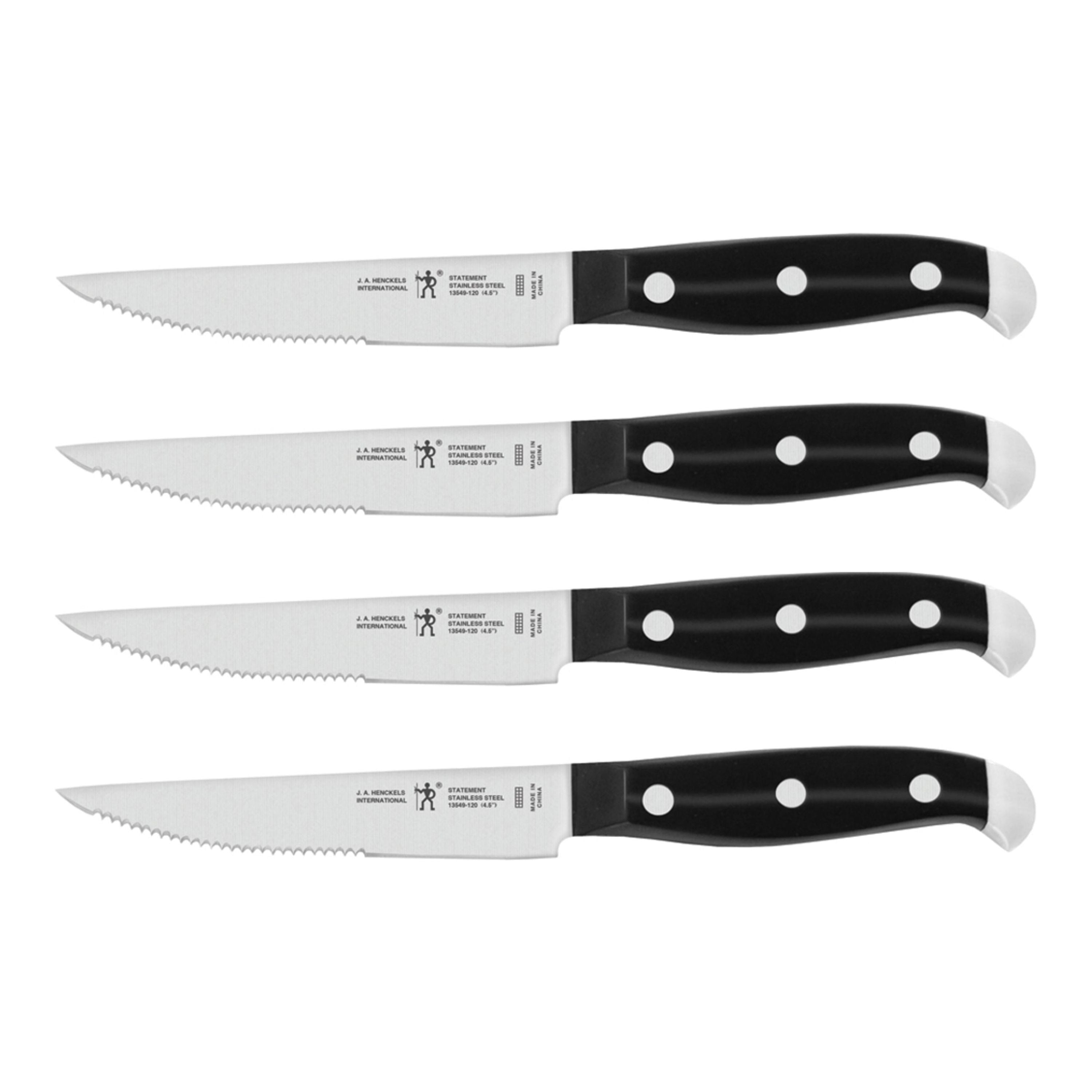HENCKELS Statement 4 Piece Steak Knife Set-Steak Knife-DECOROLALA