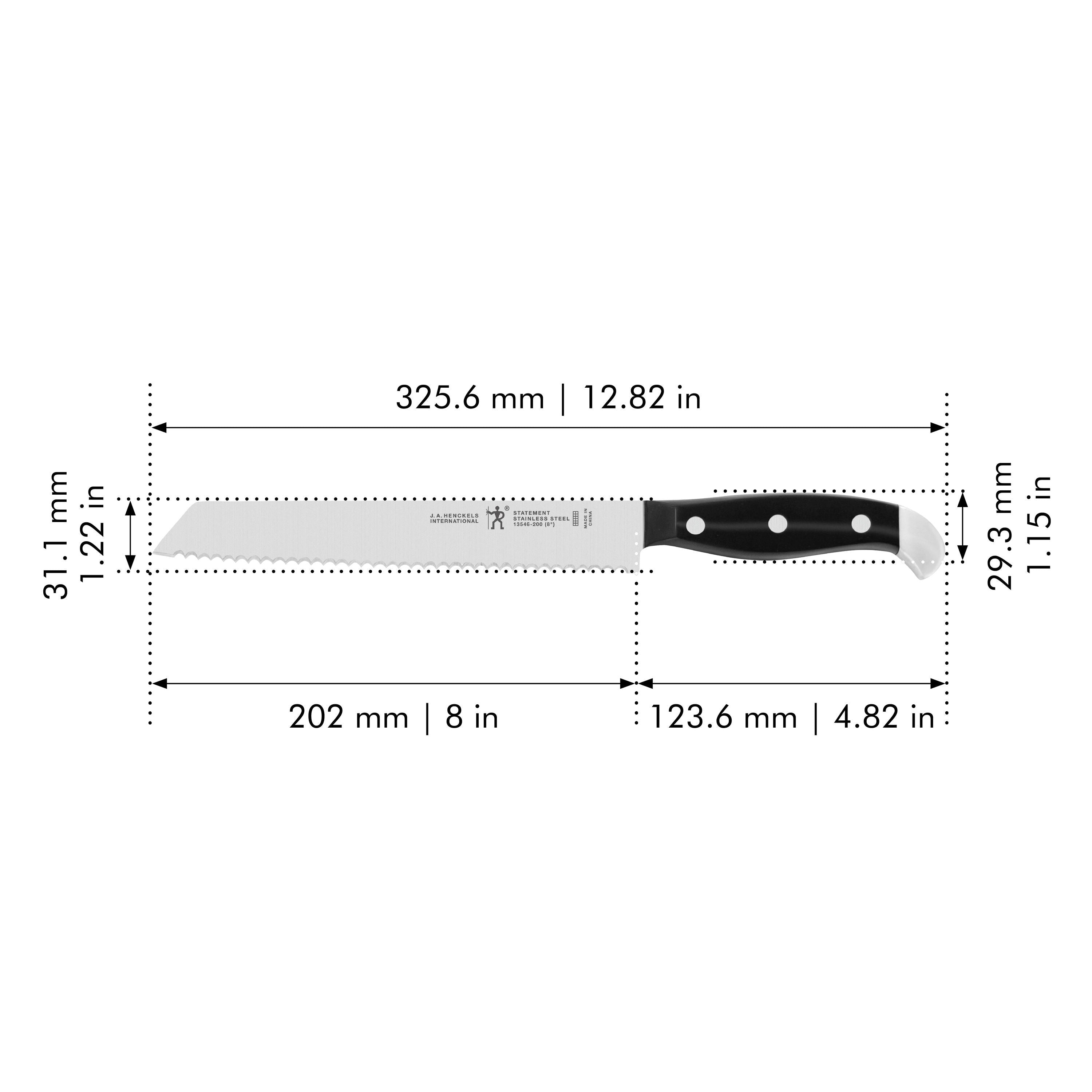HENCKELS Statement 8" Bread Knife Serrated-Bread Knife-DECOROLALA