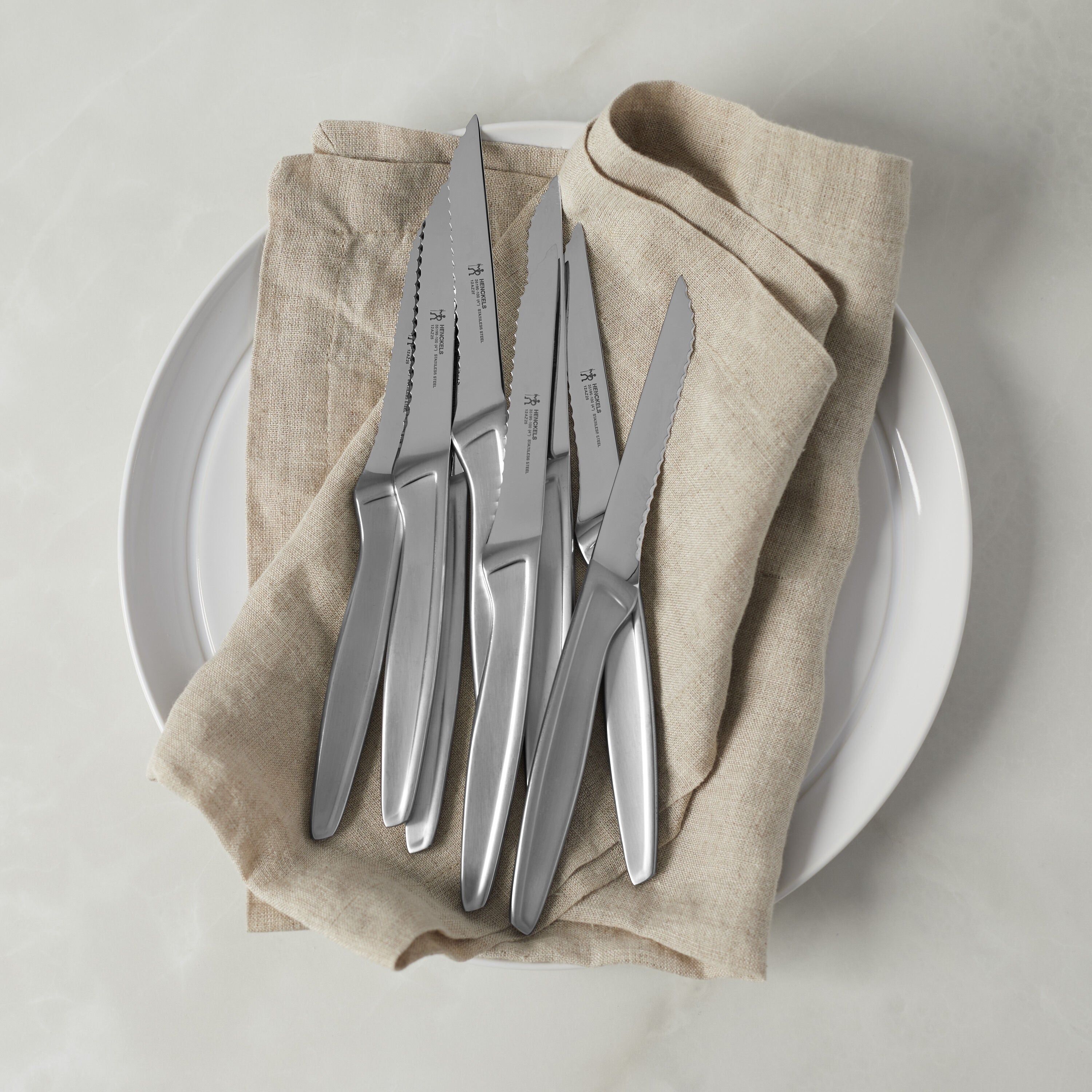 HENCKELS Steak Knives Set - 6 Piece Serrated-Kitchen Tool-DECOROLALA