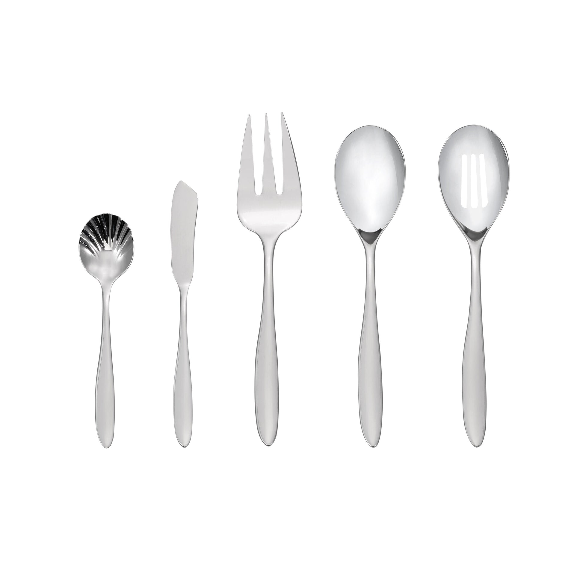 HENCKELS Venicia 45 Piece Flatware Set Polished-Flatware Set-DECOROLALA