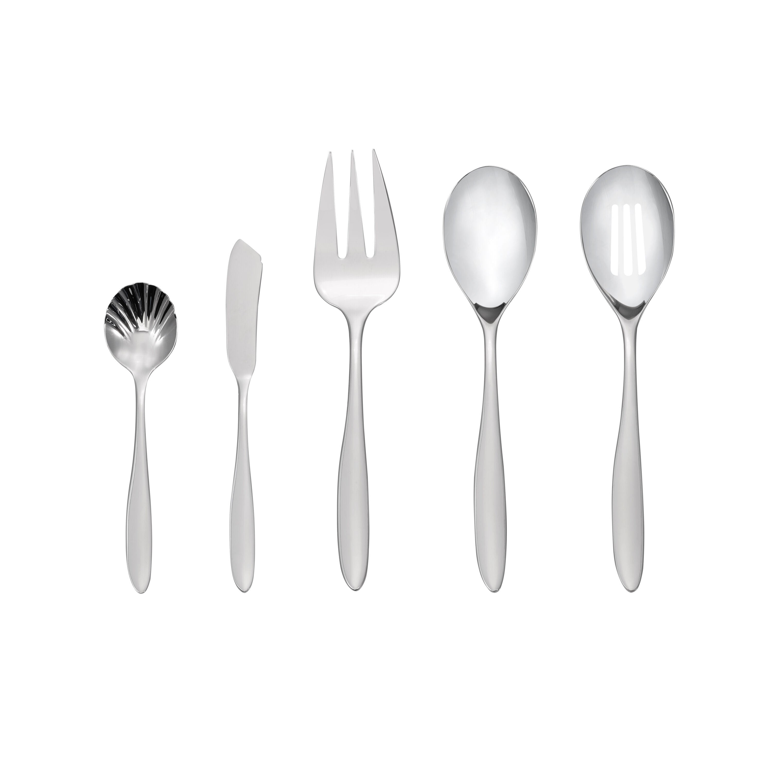 HENCKELS Venicia 45 Piece Flatware Set Polished-Flatware Set-DECOROLALA