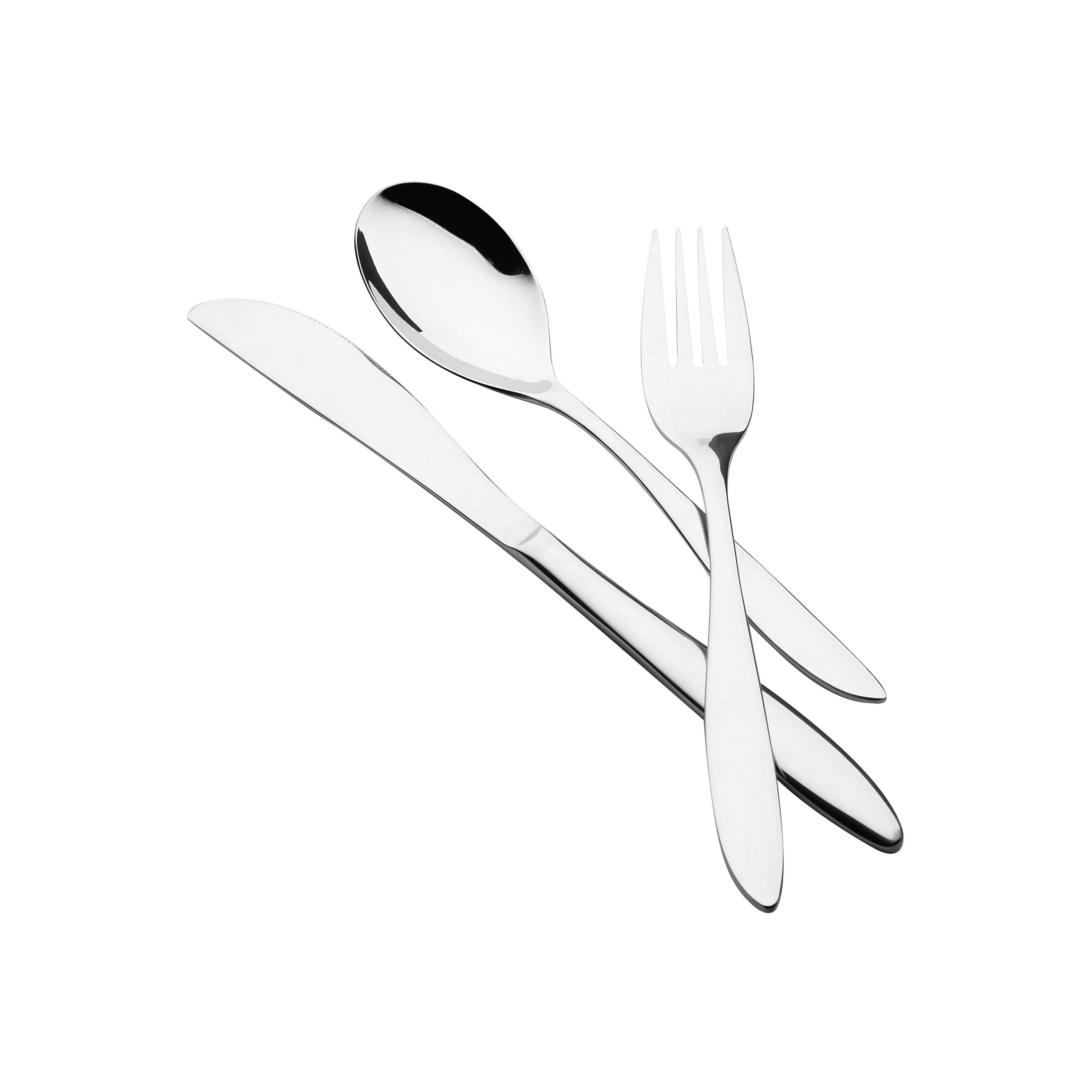 HENCKELS Venicia 45pc Flatware Set - 18/10 Stainless Steel-Flatware Set-DECOROLALA