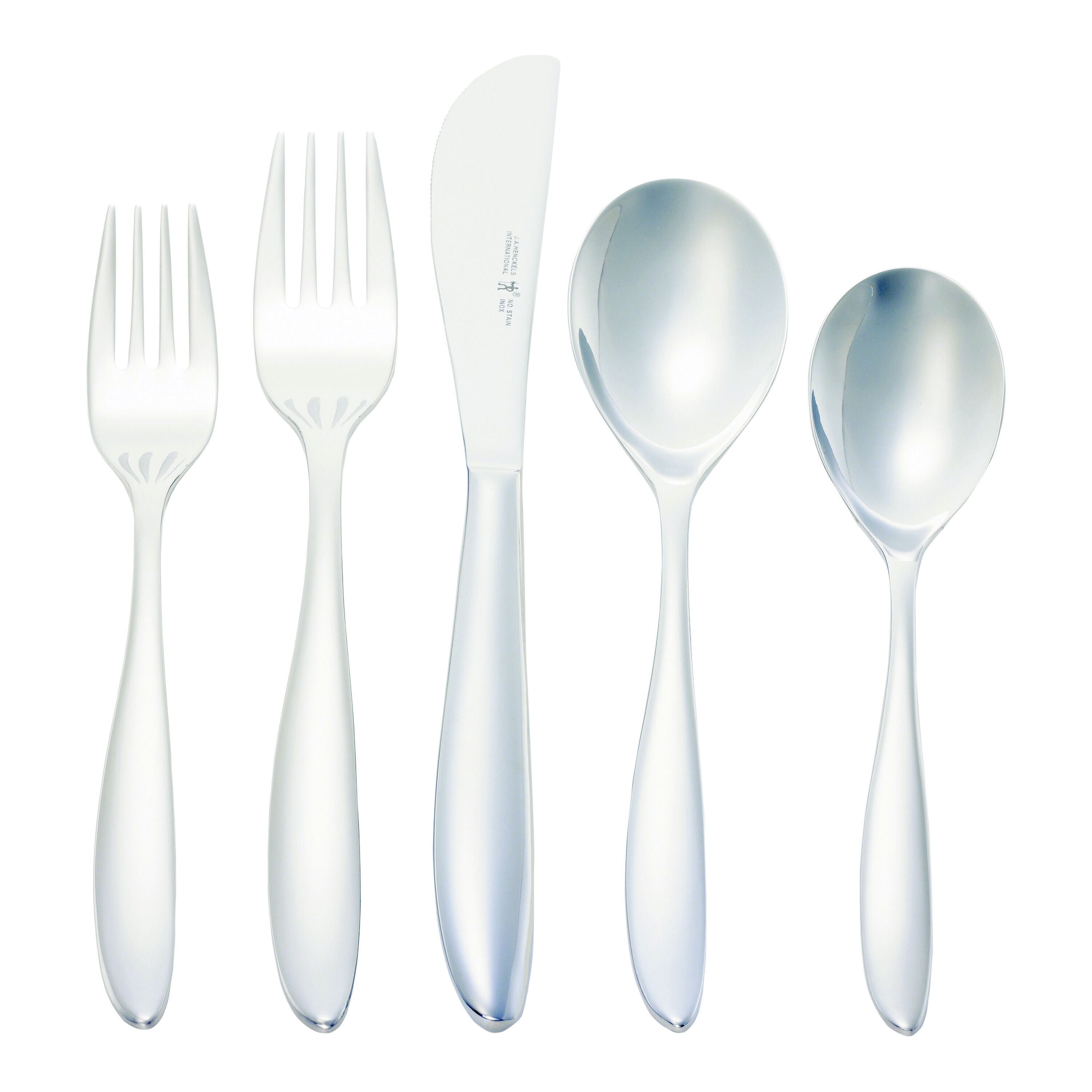 HENCKELS Venicia 45pc Flatware Set - 18/10 Stainless Steel-Flatware Set-DECOROLALA
