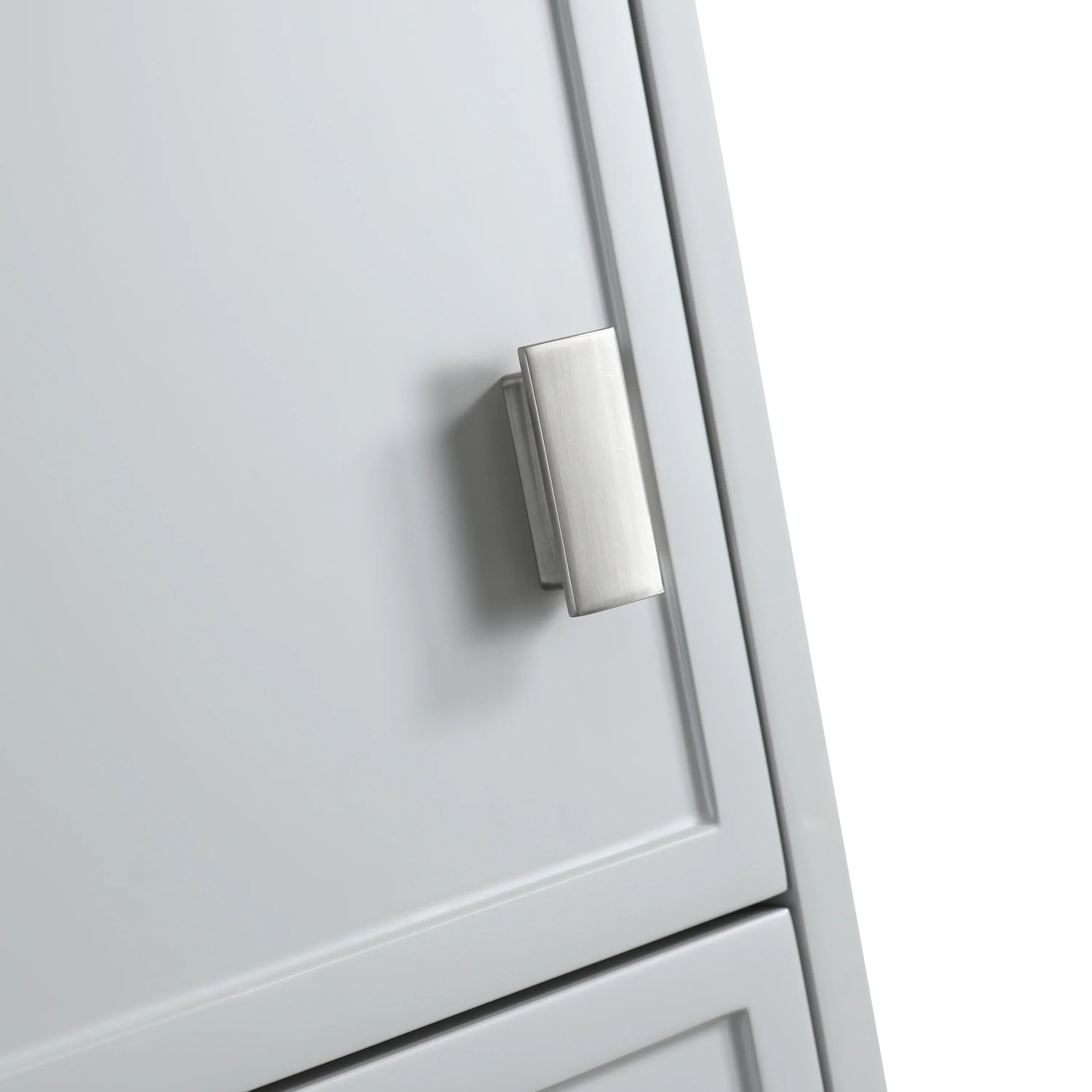 Bathroom Freestanding Linen Cabinet - Hampton Grey