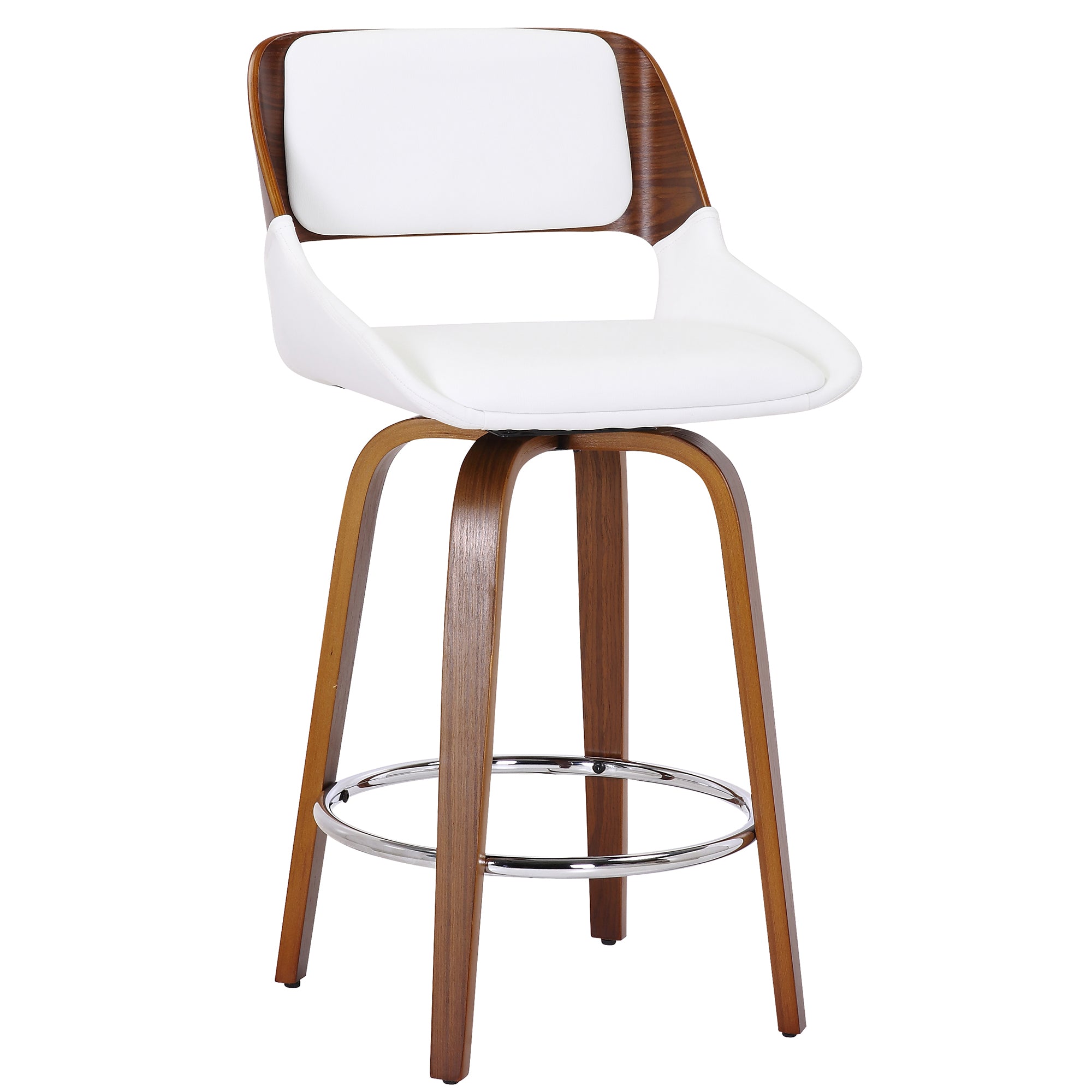 HUDSON-26' COUNTER STOOL PU-WHITE-DECOROLALA