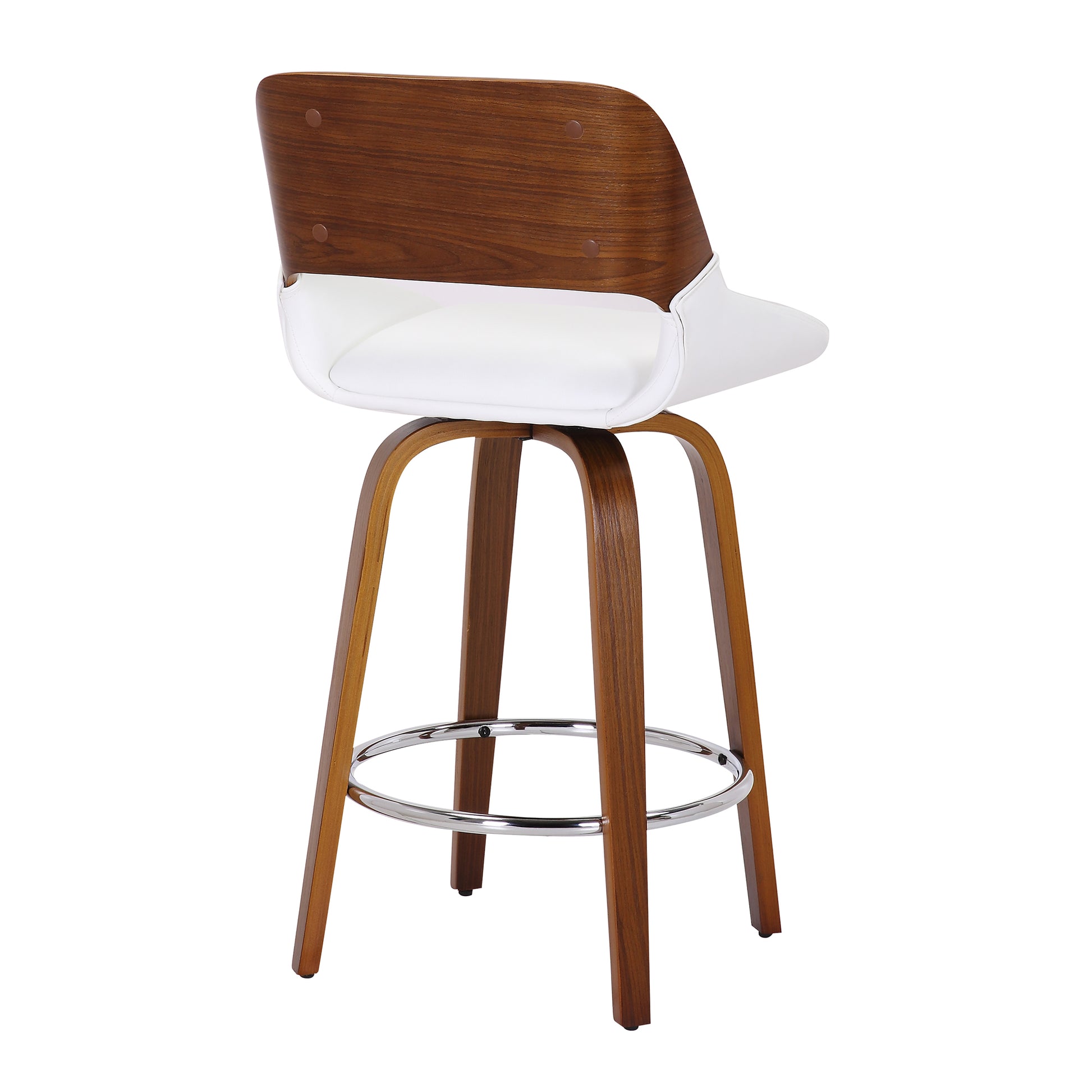 HUDSON-26' COUNTER STOOL PU-WHITE-DECOROLALA