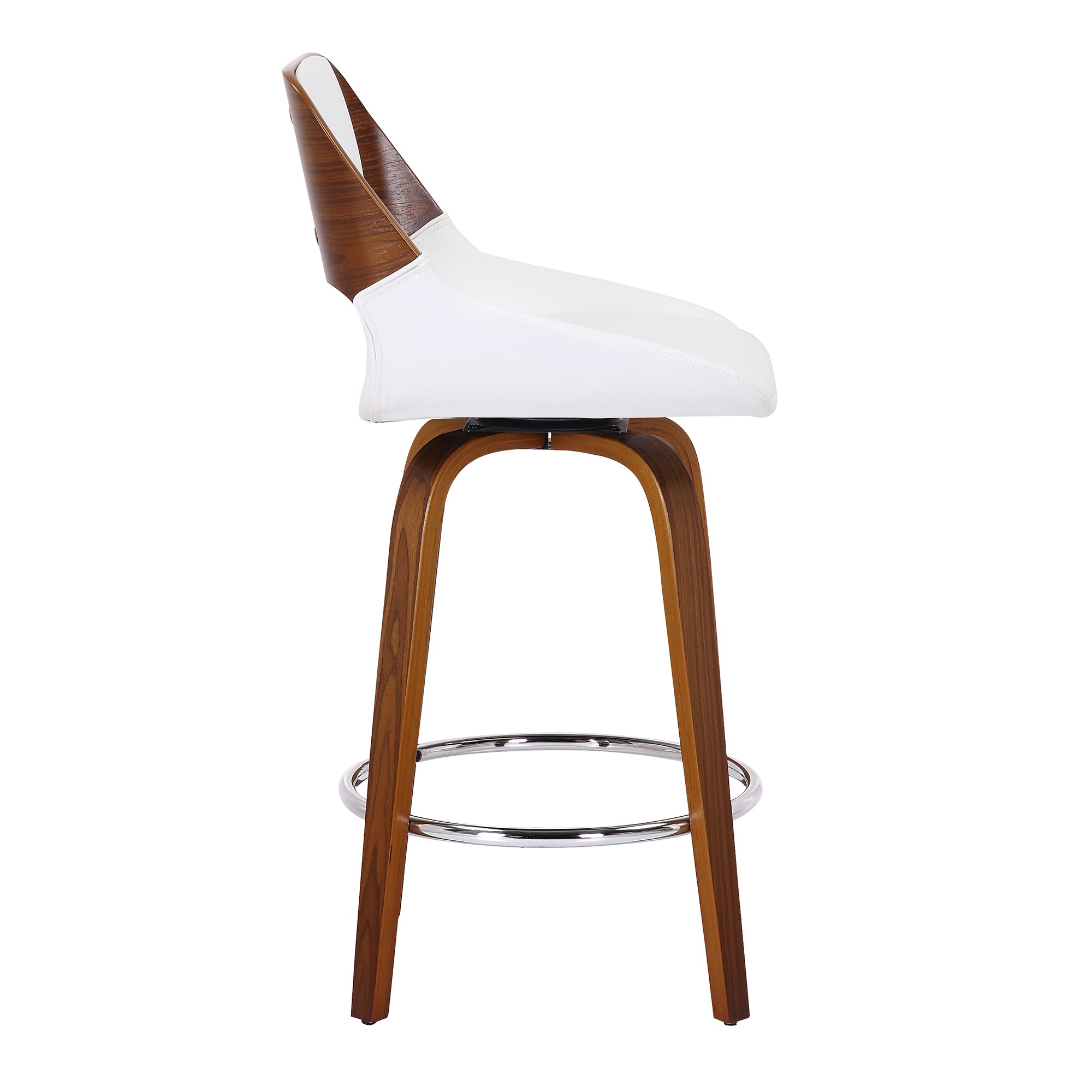 HUDSON-26' COUNTER STOOL PU-WHITE-DECOROLALA