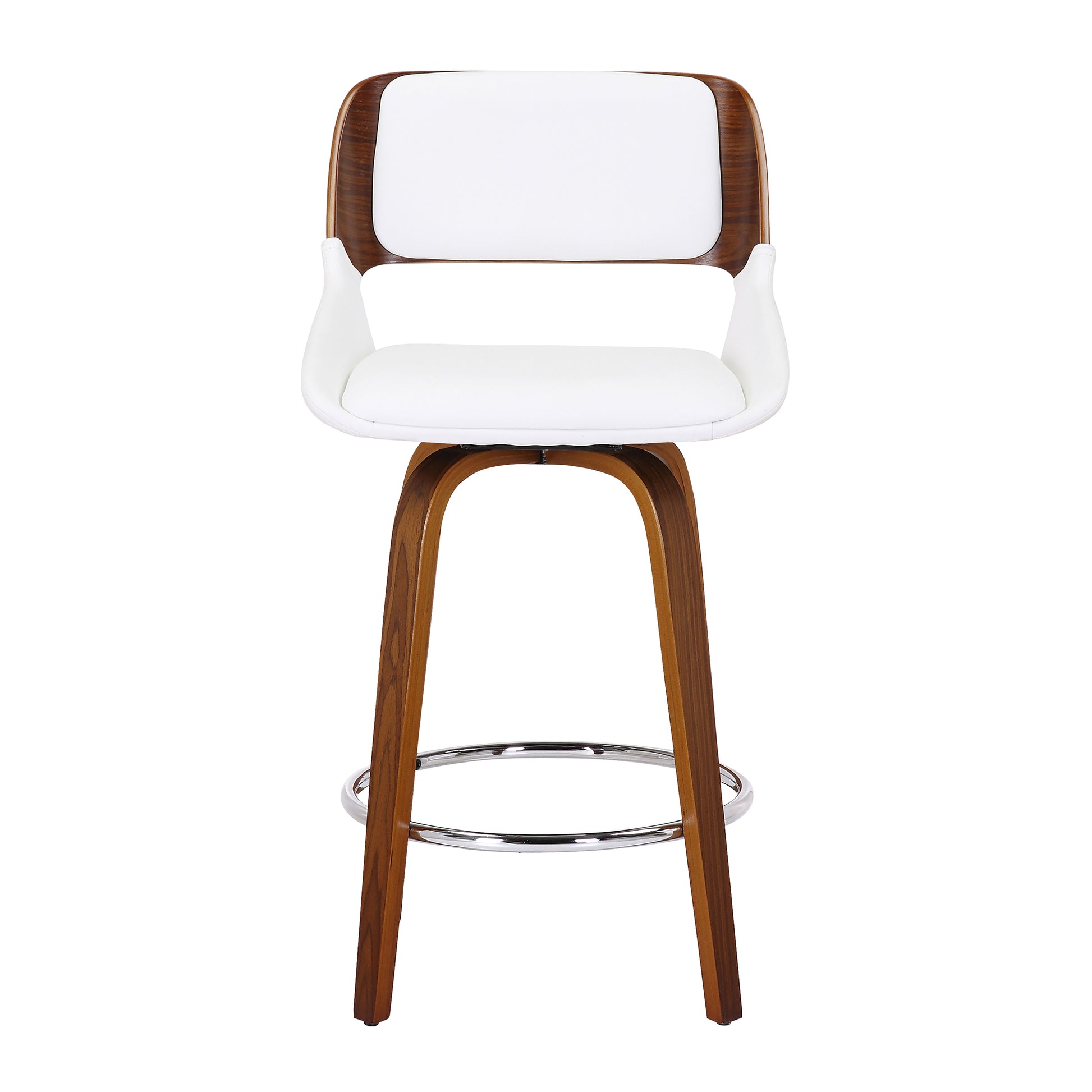 HUDSON-26' COUNTER STOOL PU-WHITE-DECOROLALA