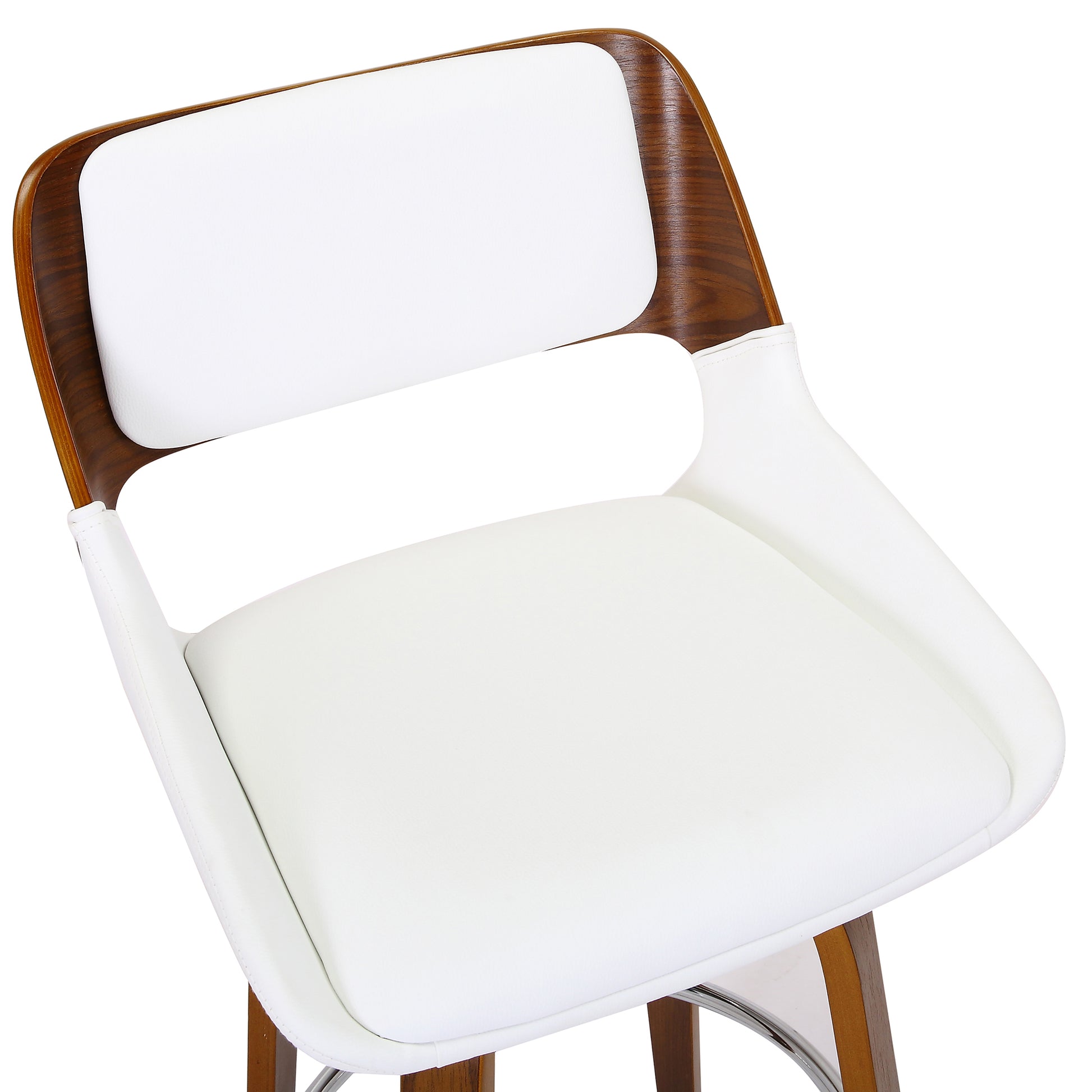 HUDSON-26' COUNTER STOOL PU-WHITE-DECOROLALA