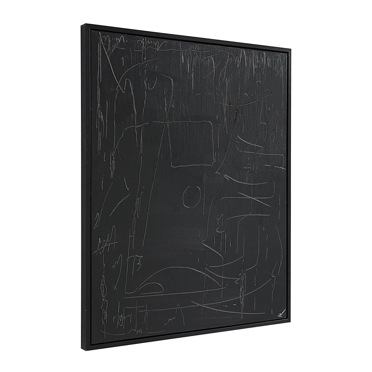 Haiku 40" Wide Canvas Art, Black-Canvas Prints-DECOROLALA