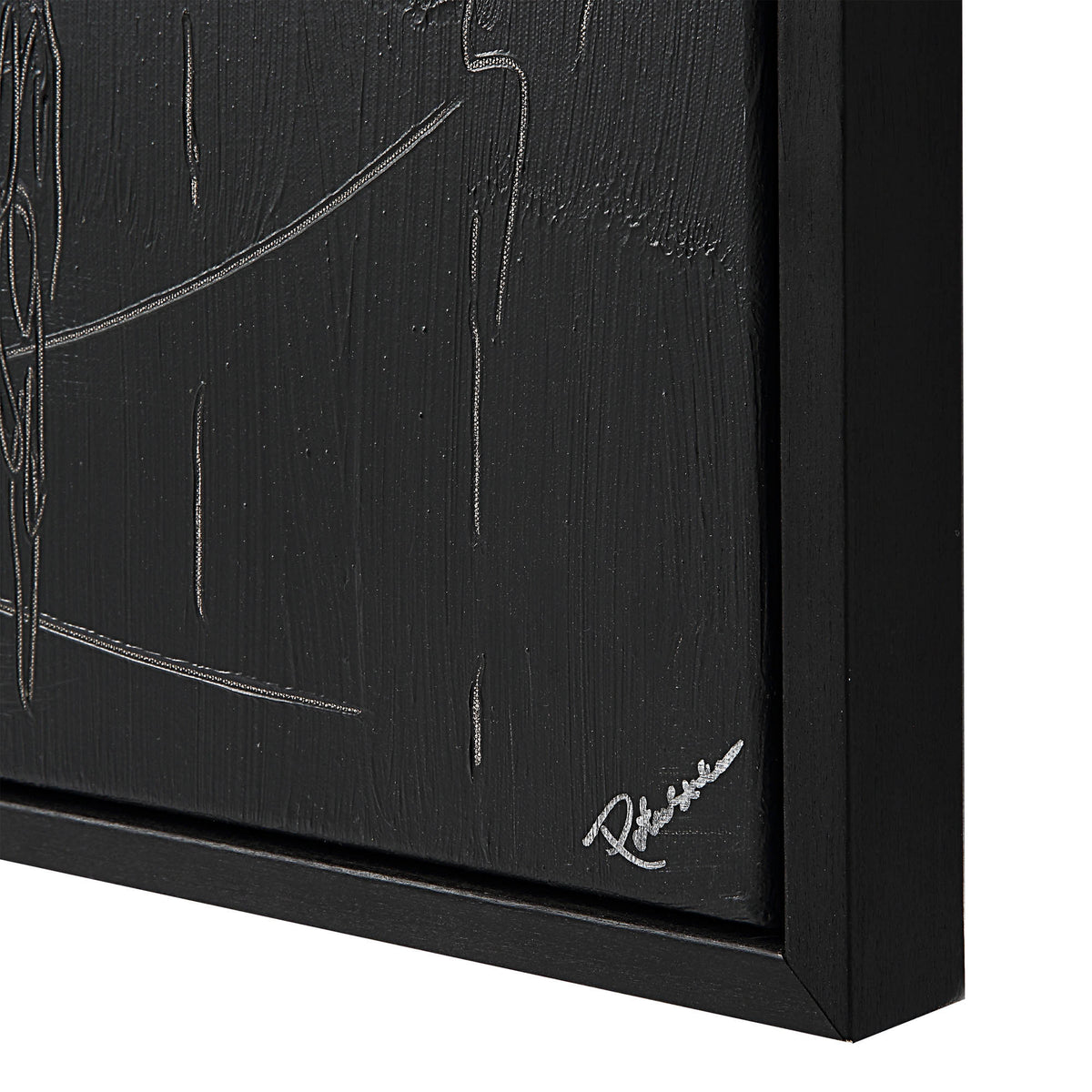 Haiku 40" Wide Canvas Art, Black-Canvas Prints-DECOROLALA
