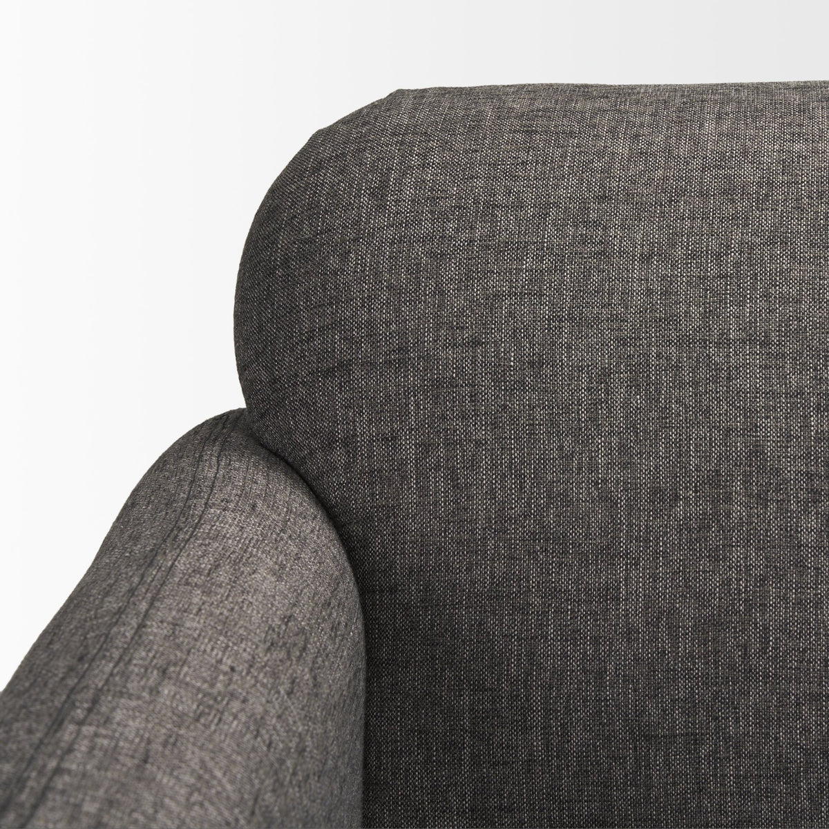 Hale Sofa W/ Medium Brown Wood and Gray Fabric-Sofa & Sectionals-DECOROLALA