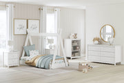 Hallityn Tent Bed - Twin White-2 Piece Bedroom Sets-DECOROLALA