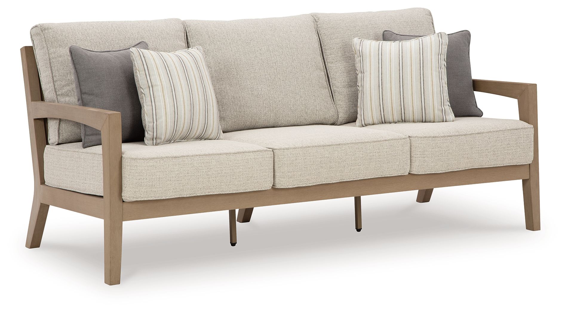 Hallow Creek Sofa With Cushion - Driftwood-Sofas-DECOROLALA