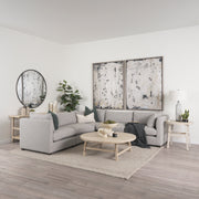 Halston Corner Light Grey Performance Fabric-Sofa & Sectionals-DECOROLALA