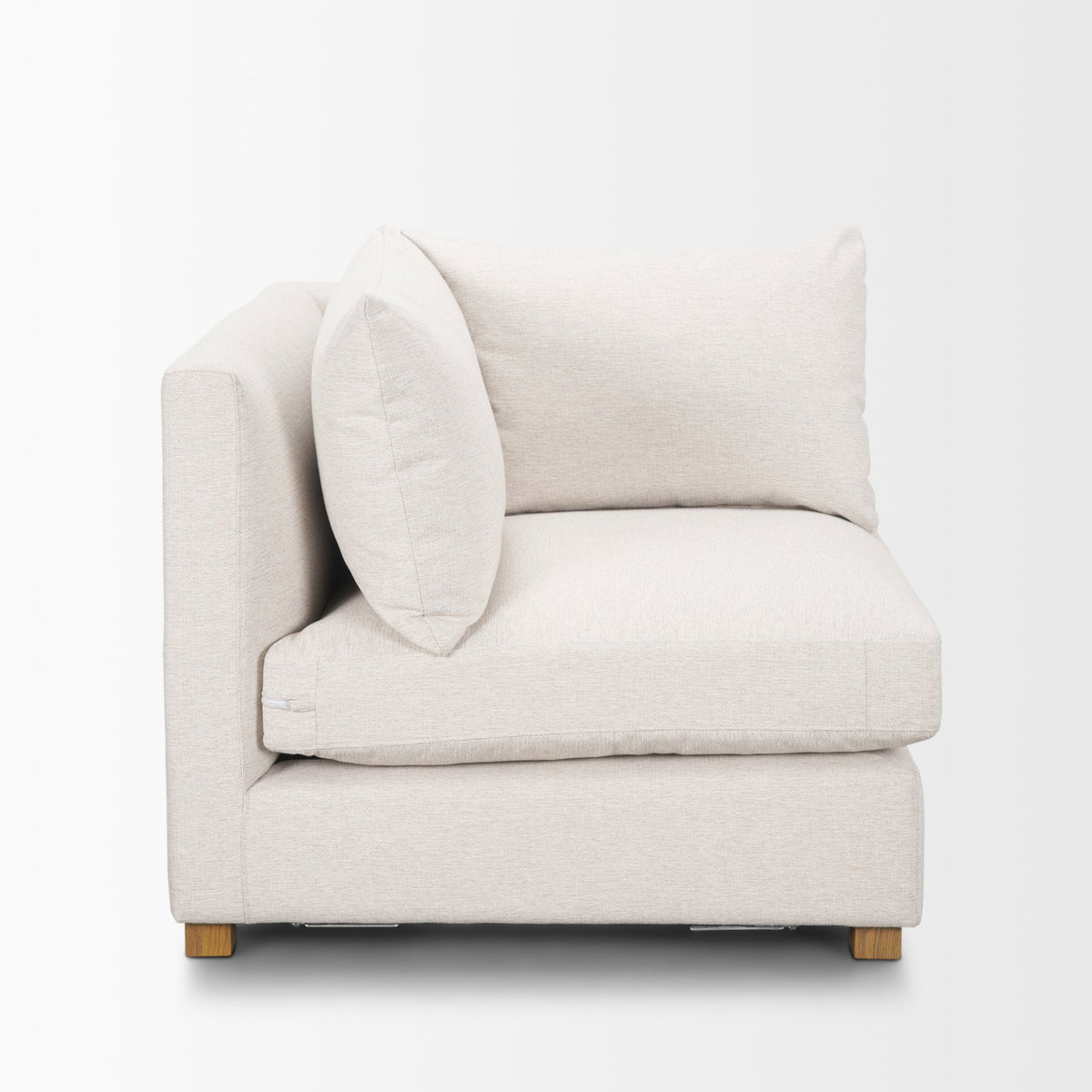 Halston Corner Sectional Piece Oatmeal Performance Fabric-Sofa & Sectionals-DECOROLALA