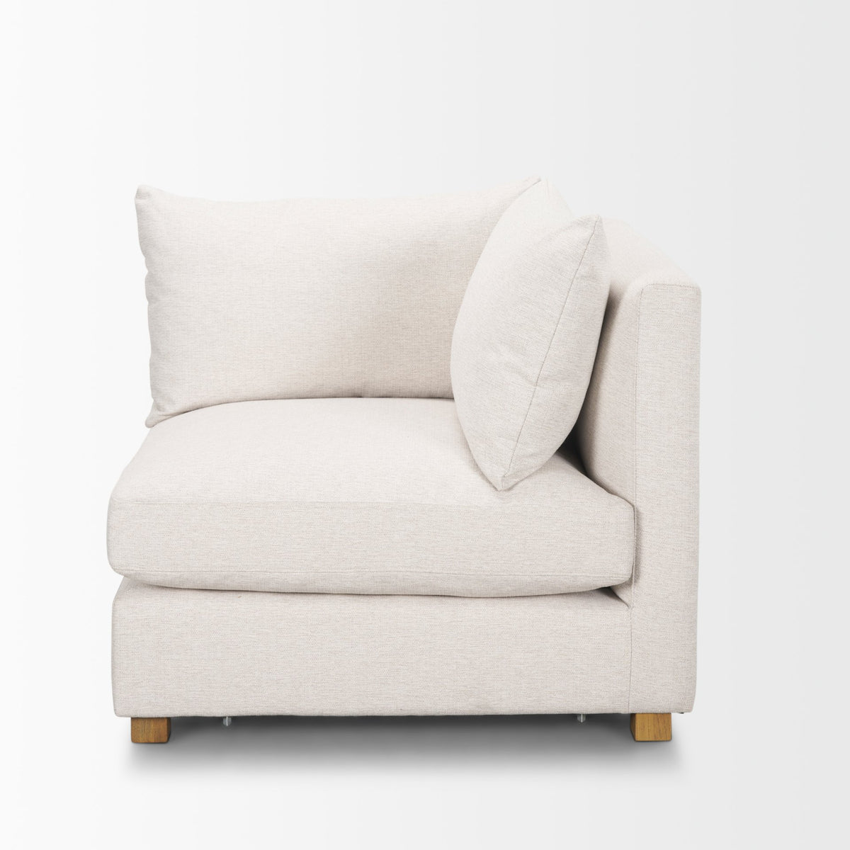 Halston Corner Sectional Piece Oatmeal Performance Fabric-Sofa & Sectionals-DECOROLALA