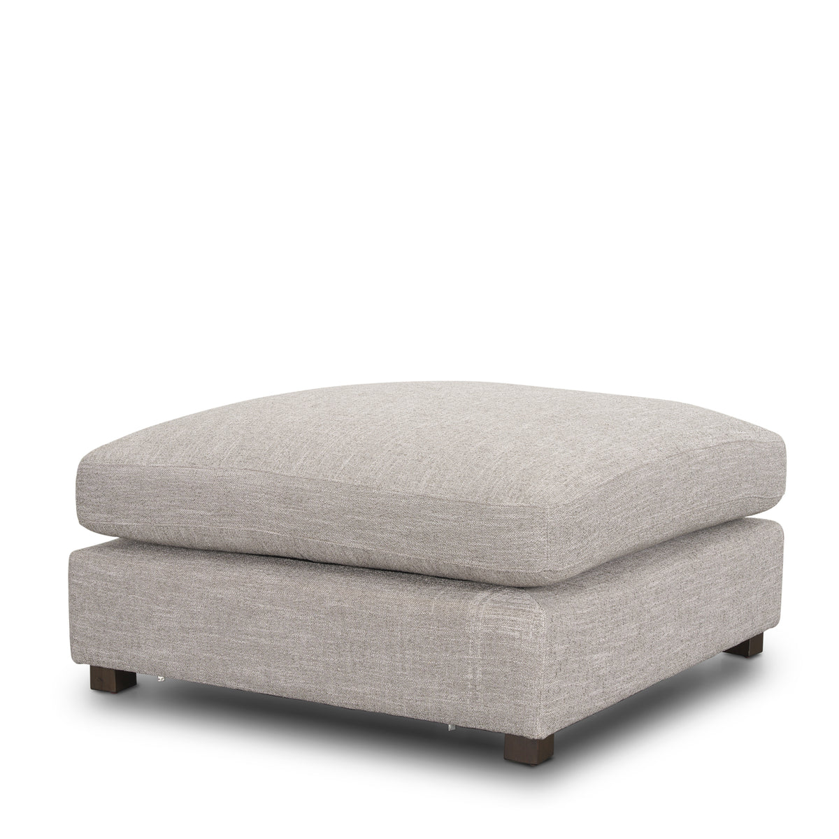 Halston Large Ottoman Light Gray Performance Fabric-Sofa & Sectionals-DECOROLALA
