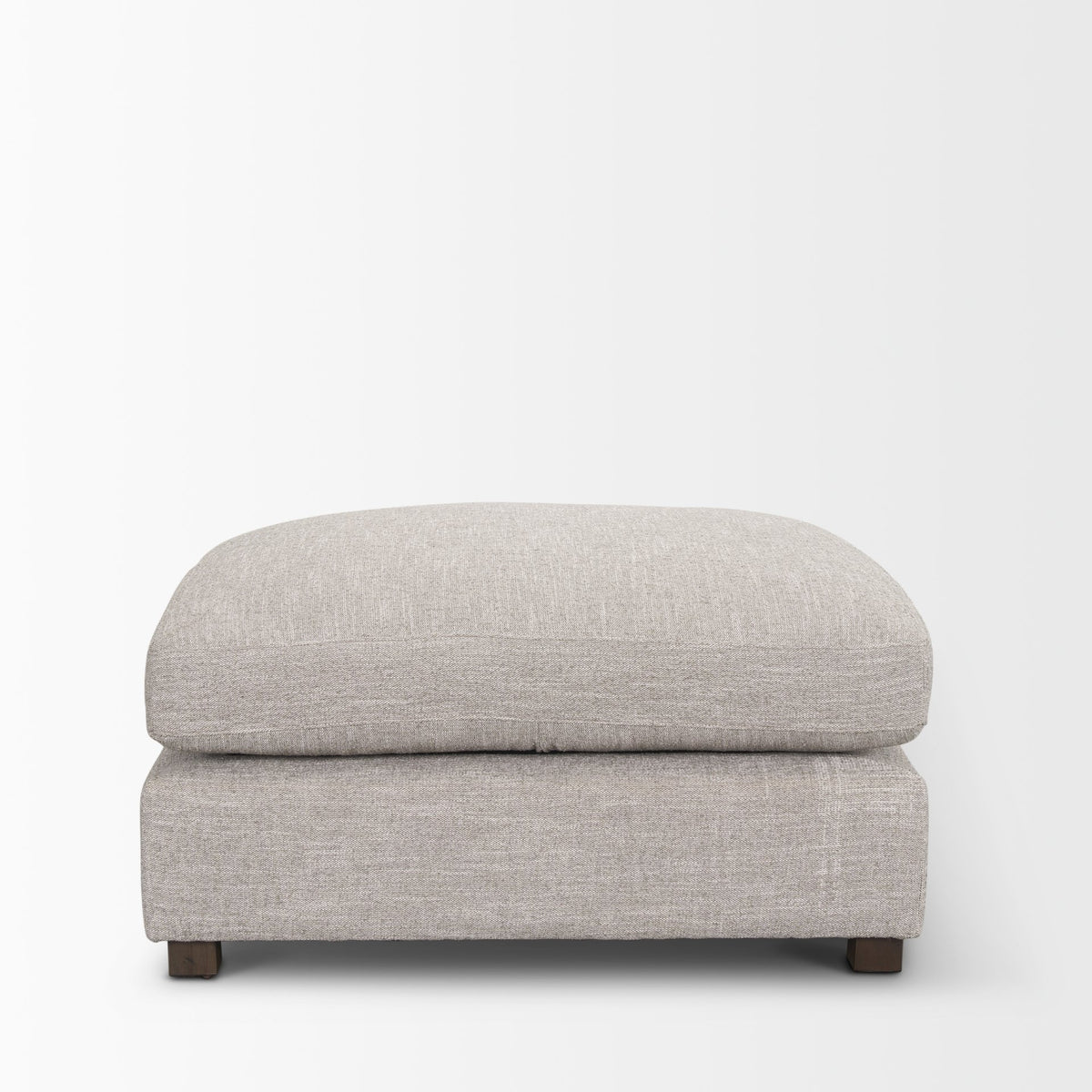 Halston Large Ottoman Light Gray Performance Fabric-Sofa & Sectionals-DECOROLALA