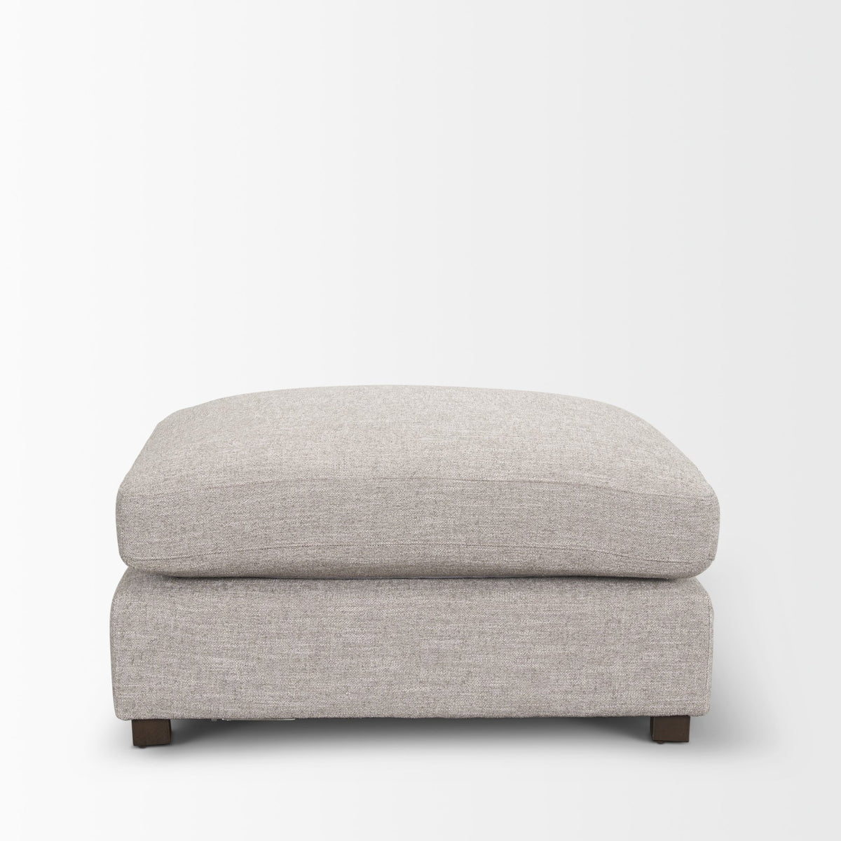Halston Large Ottoman Light Gray Performance Fabric-Sofa & Sectionals-DECOROLALA