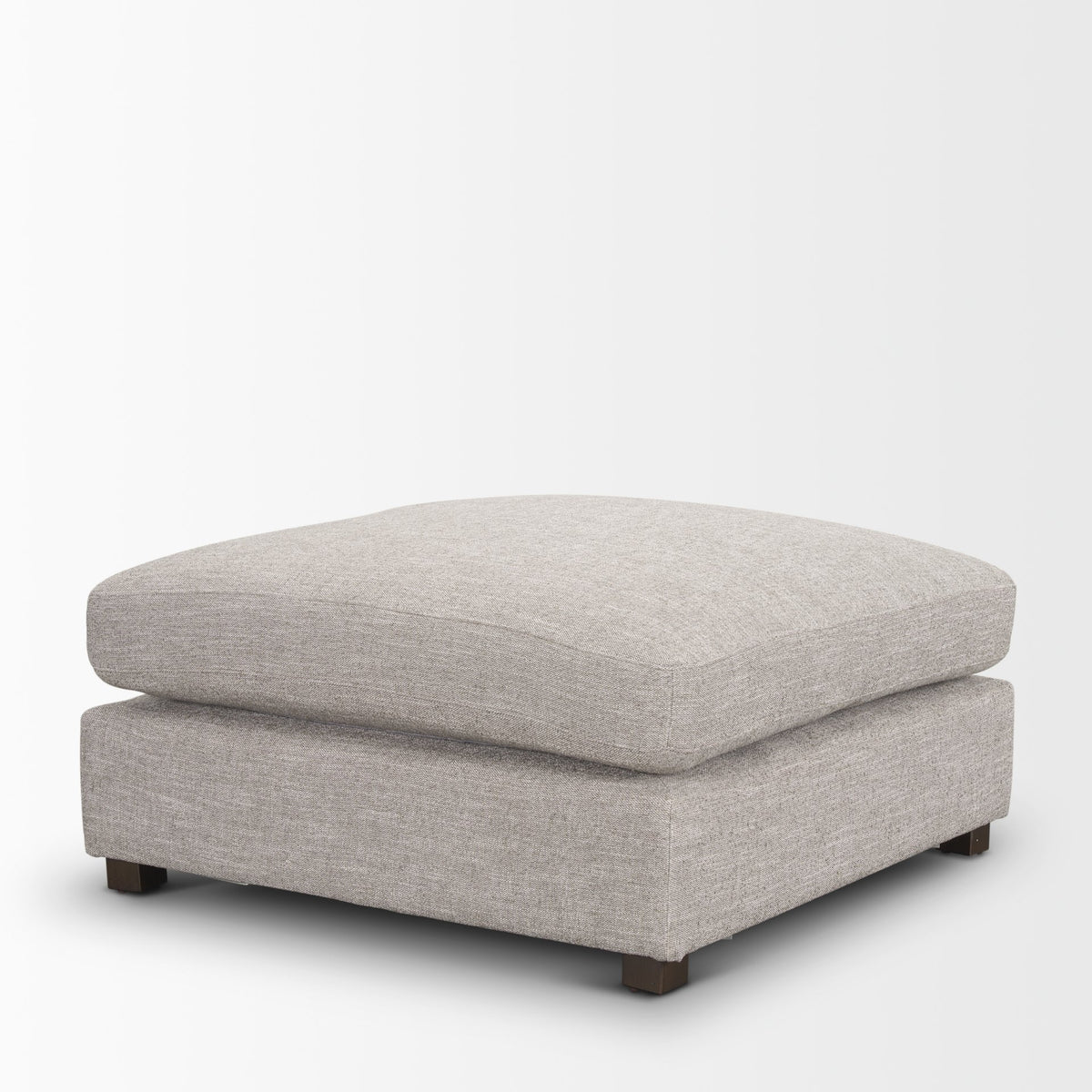 Halston Large Ottoman Light Gray Performance Fabric-Sofa & Sectionals-DECOROLALA