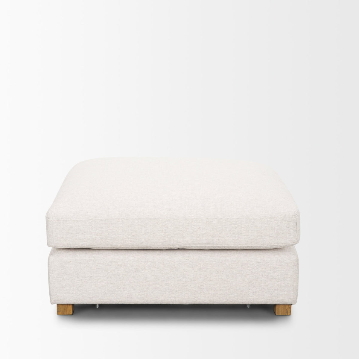 Halston Large Ottoman Oatmeal Performance Fabric-Sofa & Sectionals-DECOROLALA