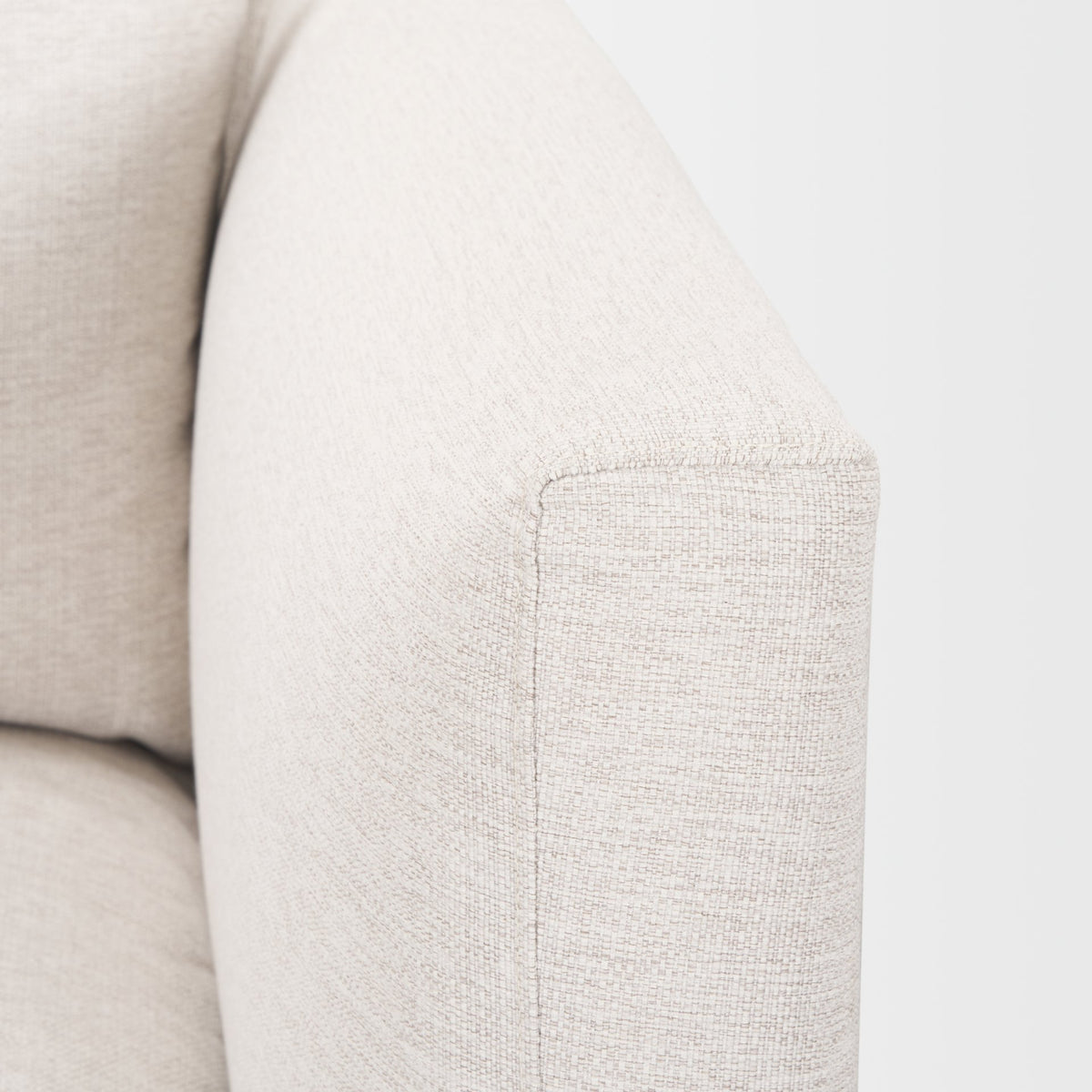 Halston Right Arm Sectional Piece Oatmeal Performance Fabric-Sofa & Sectionals-DECOROLALA