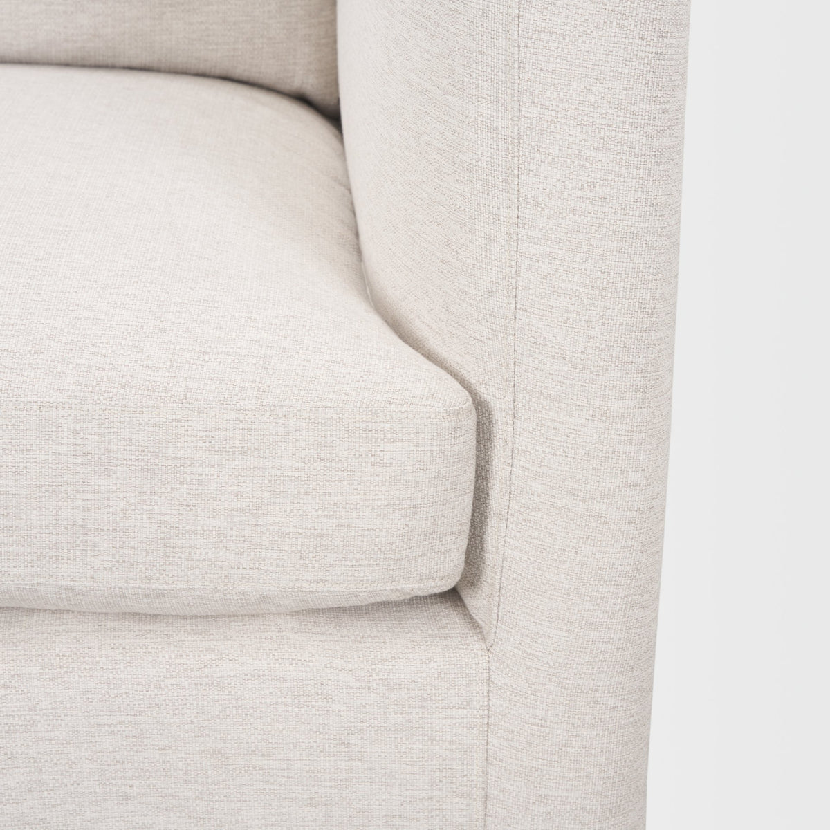 Halston Right Arm Sectional Piece Oatmeal Performance Fabric-Sofa & Sectionals-DECOROLALA