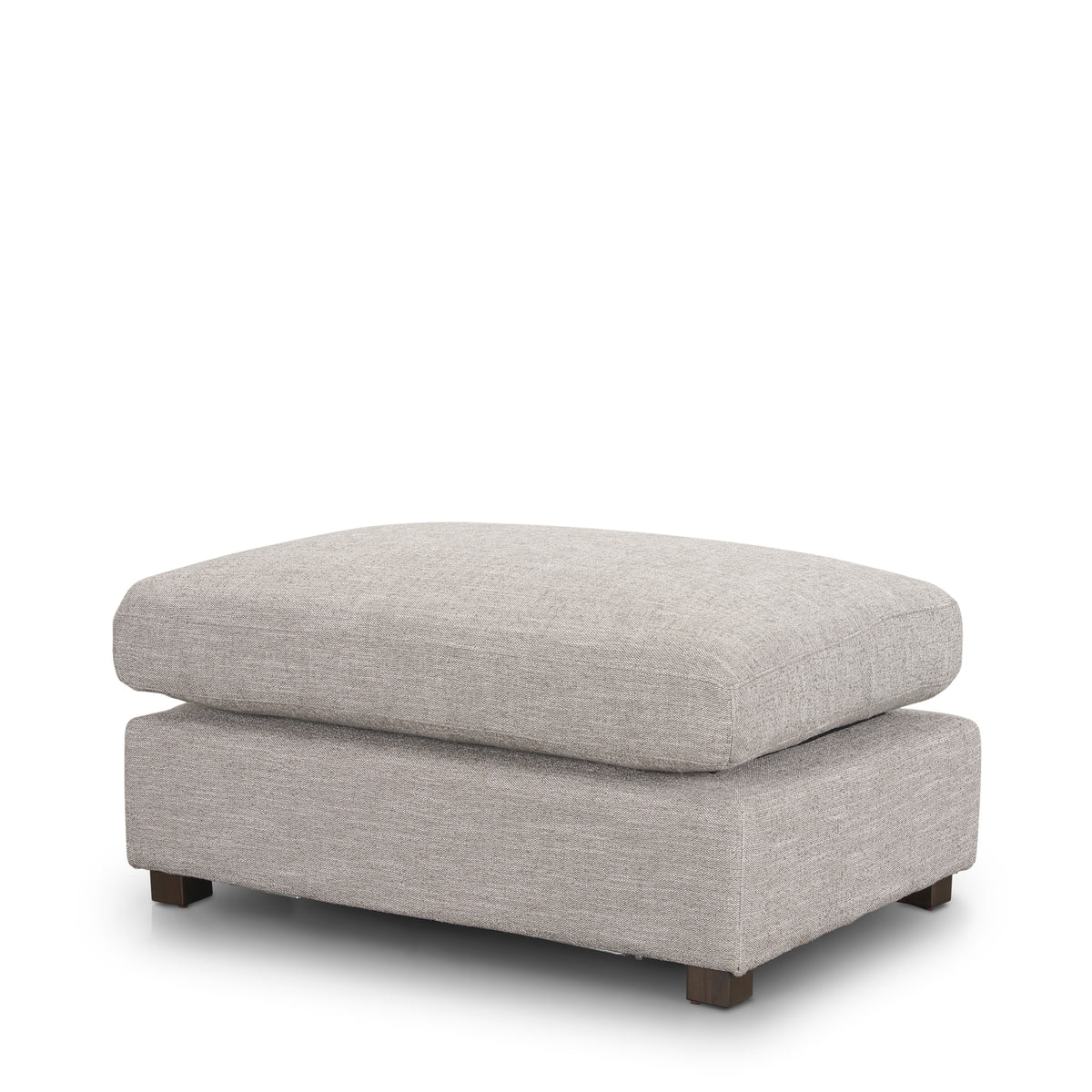 Halston Small Ottoman - Light Gray Performance Fabric-Sofas & Sectionals-DECOROLALA