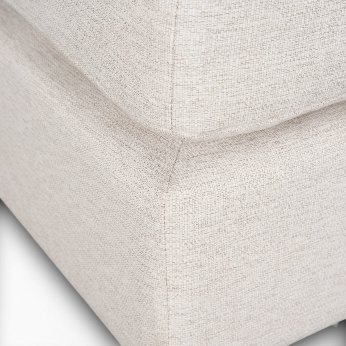 Halston Small Ottoman Oatmeal Performance Fabric-Sofa & Sectionals-DECOROLALA