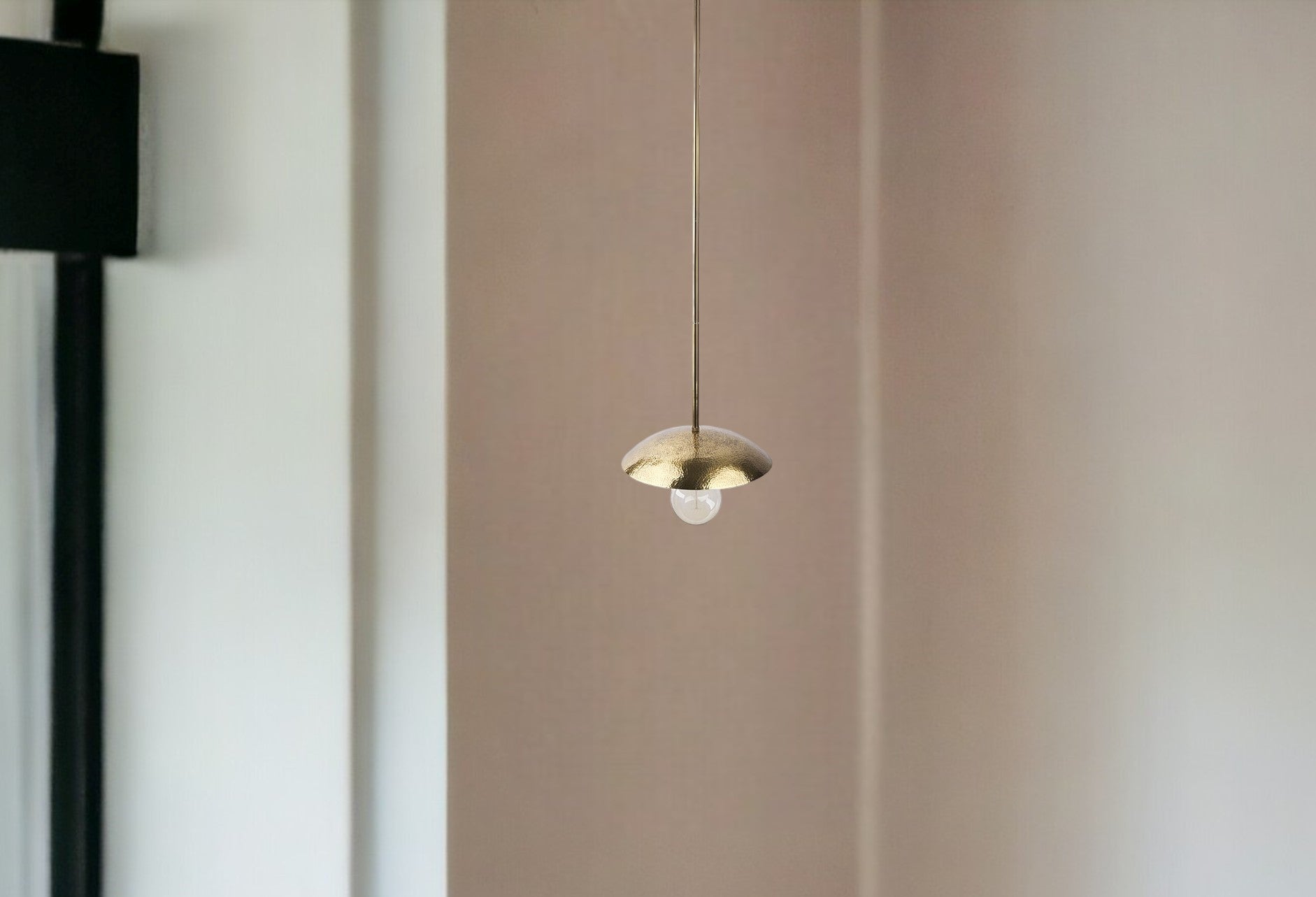 Hammered Gold Metal Hanging Pendant Light-Pendants-Hanging Lights-DECOROLALA