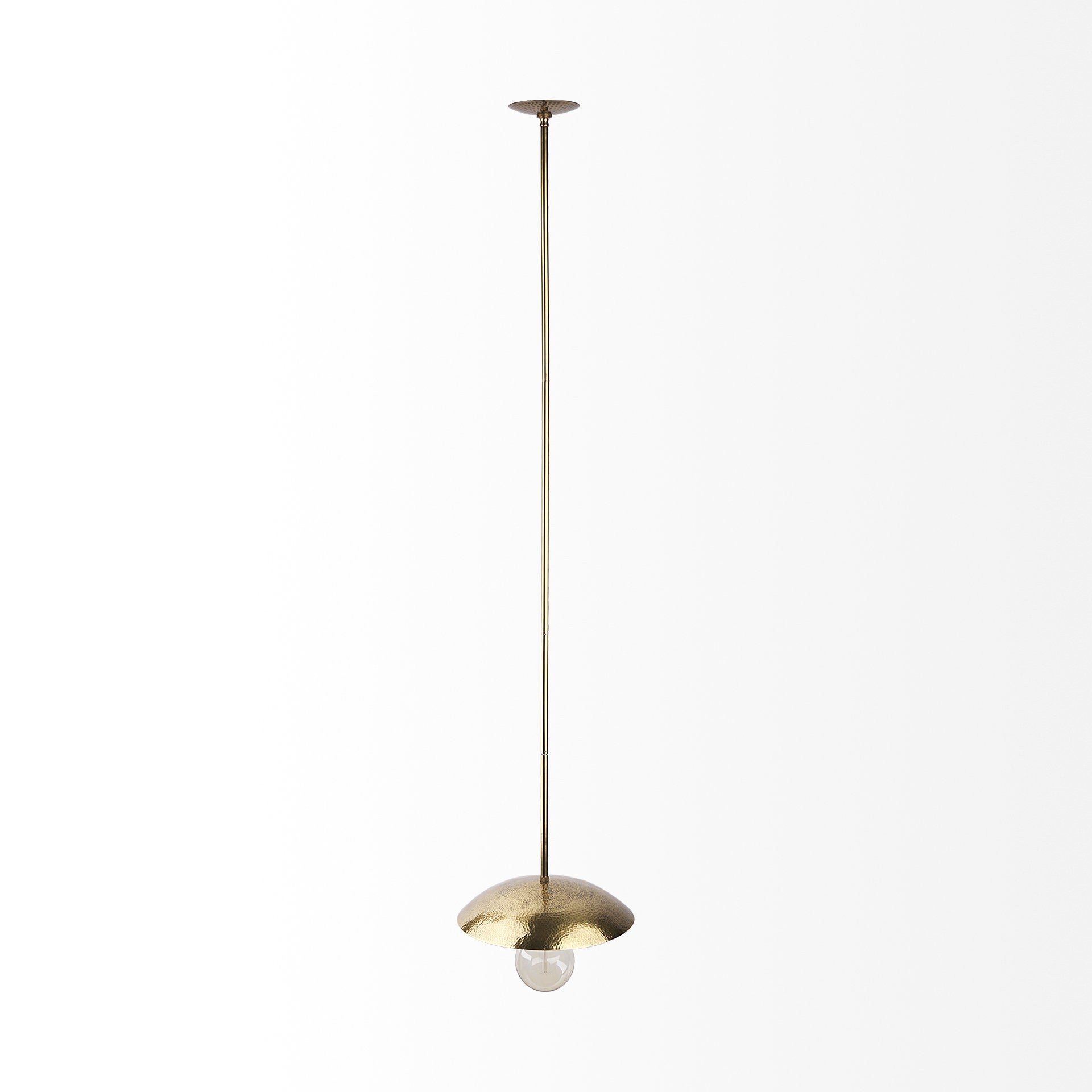 Hammered Gold Metal Hanging Pendant Light-Pendants-Hanging Lights-DECOROLALA