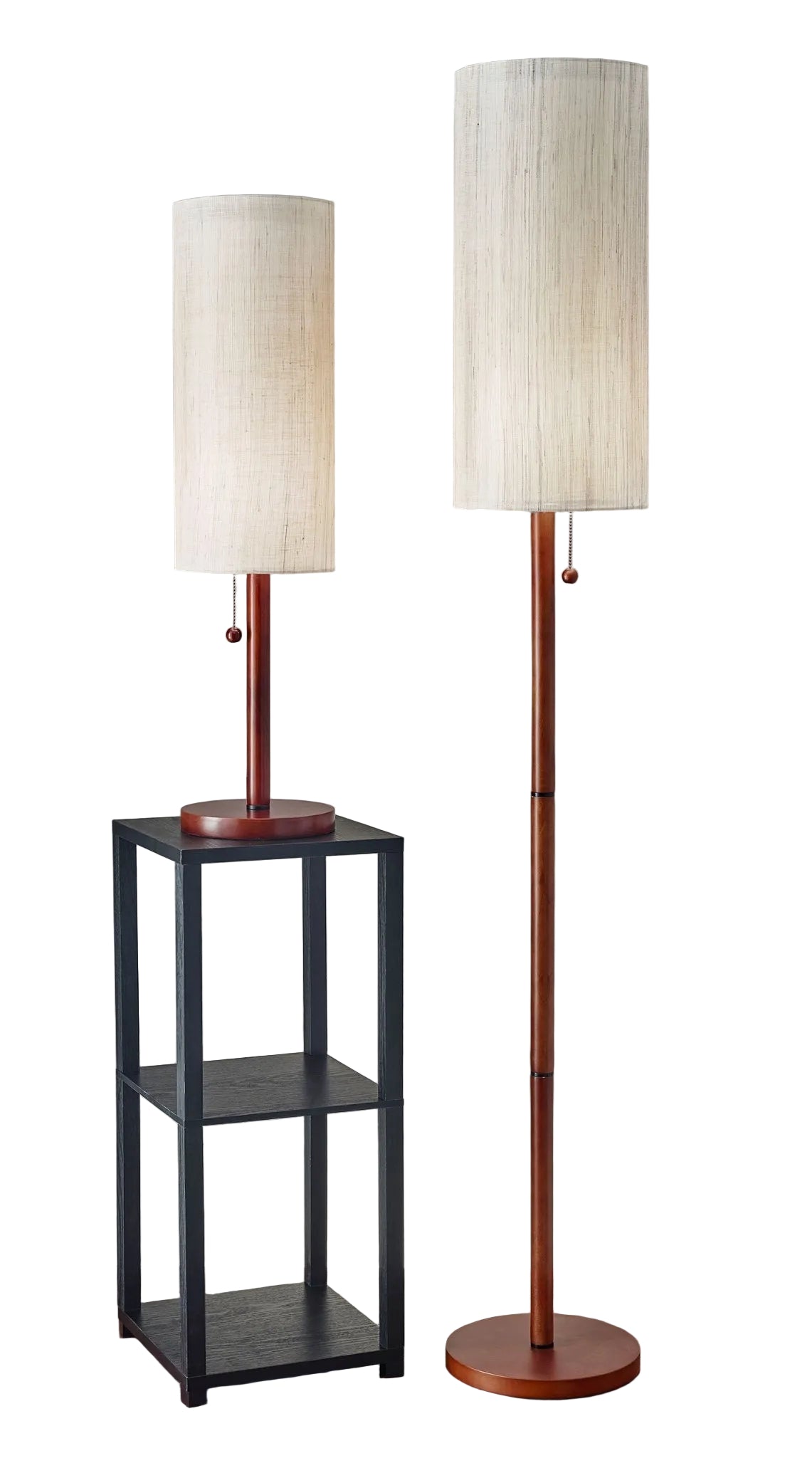Hamptons Floor Lamp - Walnut Mid-Century-Lighting-DECOROLALA