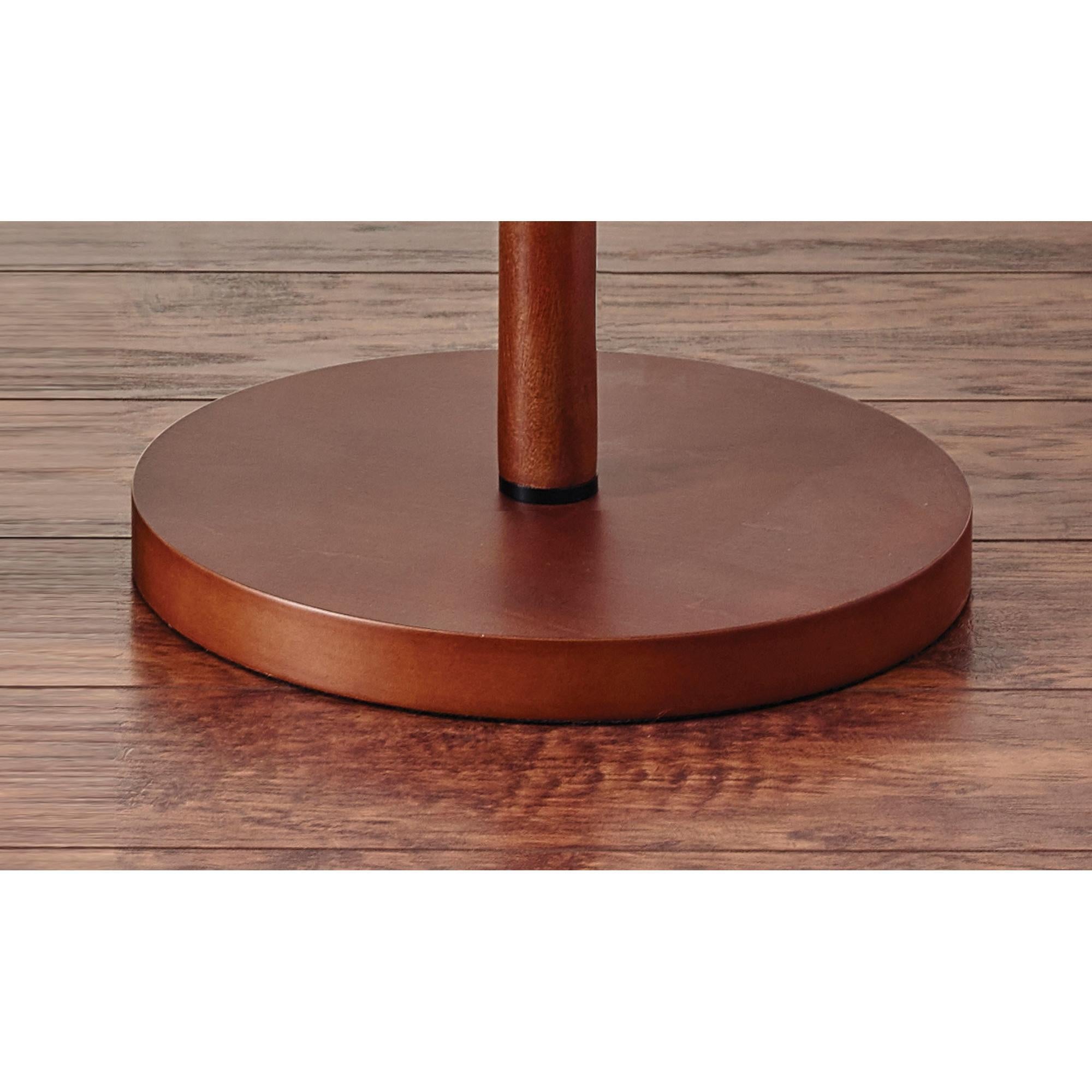 Hamptons Table Lamp - Walnut Eucalyptus Wood Shade-Lighting-DECOROLALA