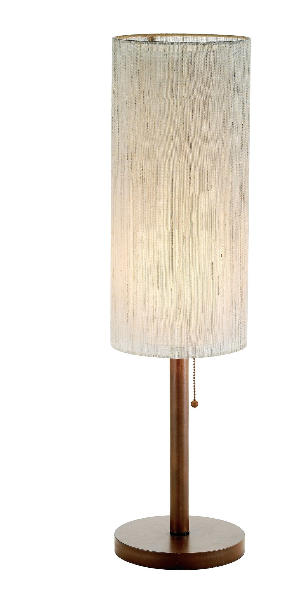 Hamptons Table Lamp - Walnut Eucalyptus Wood Shade-Lighting-DECOROLALA