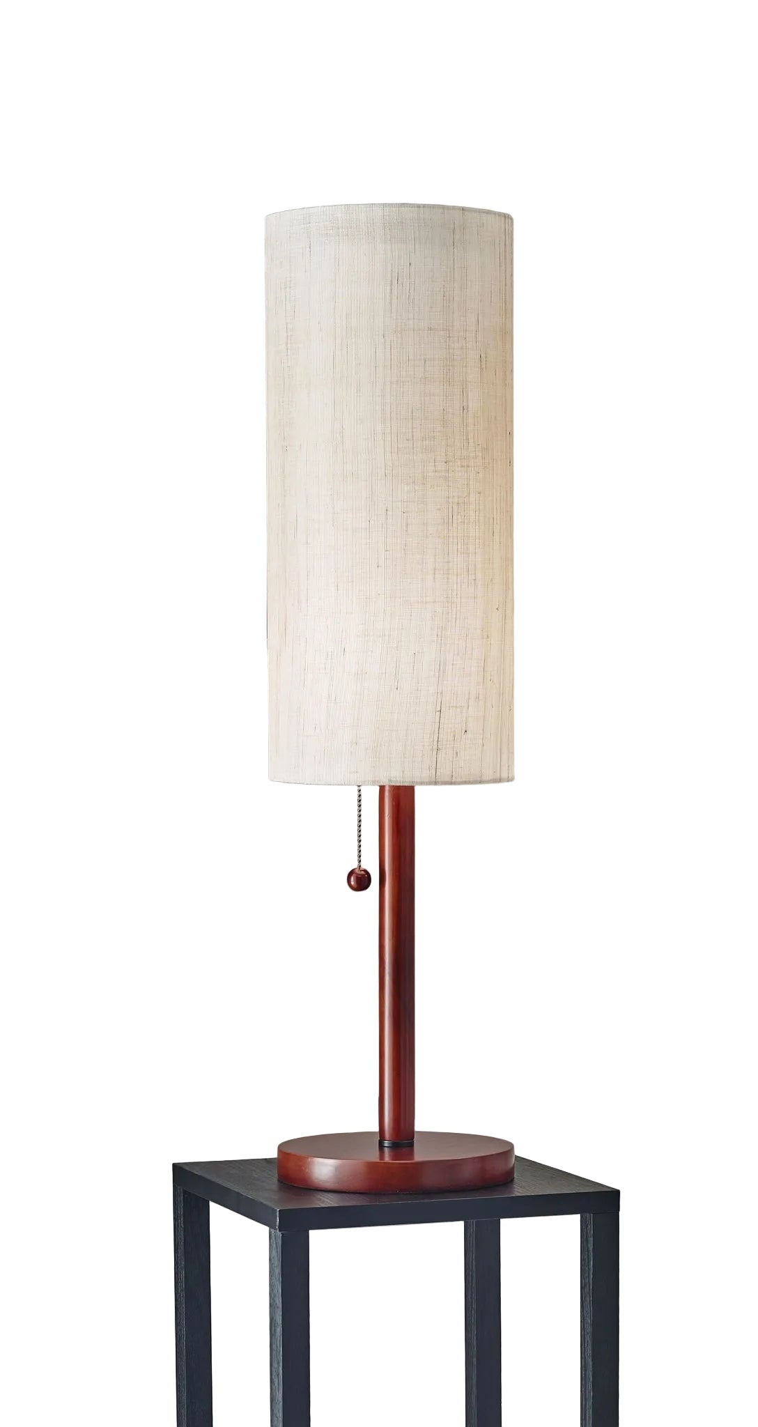 Hamptons Table Lamp - Walnut Eucalyptus Wood Shade-Lighting-DECOROLALA