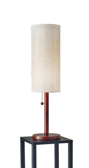 Hamptons Table Lamp - Walnut Eucalyptus Wood Shade-Lighting-DECOROLALA