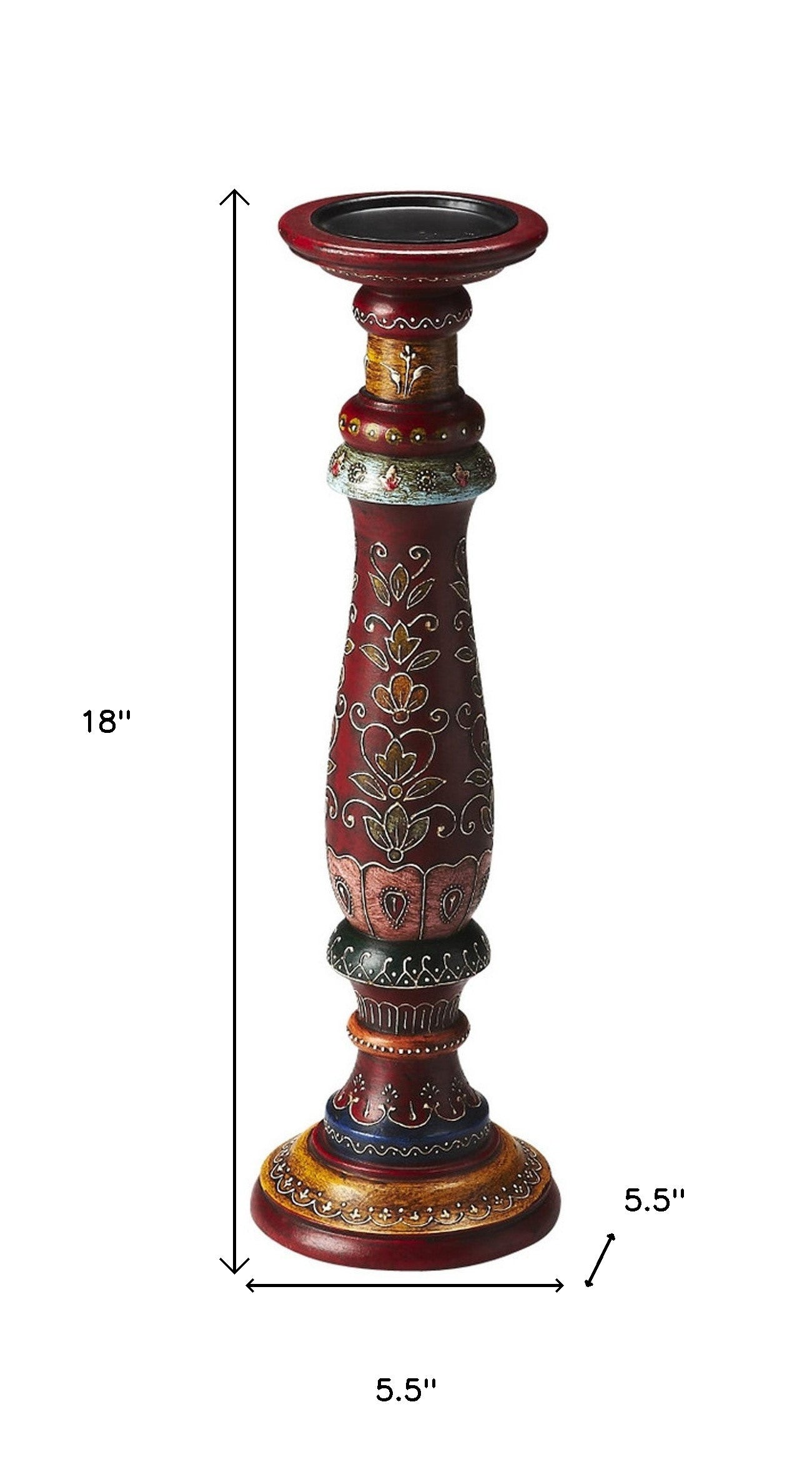 Hand Painted Candle Holder-Candle Holders-DECOROLALA