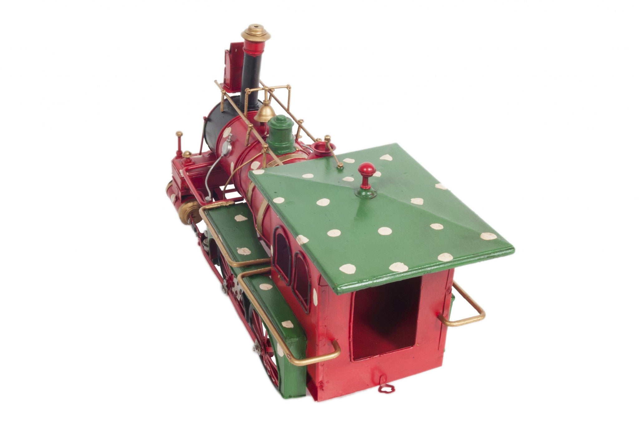 Handmade Tin Christmas Train Model-Sculptures-DECOROLALA