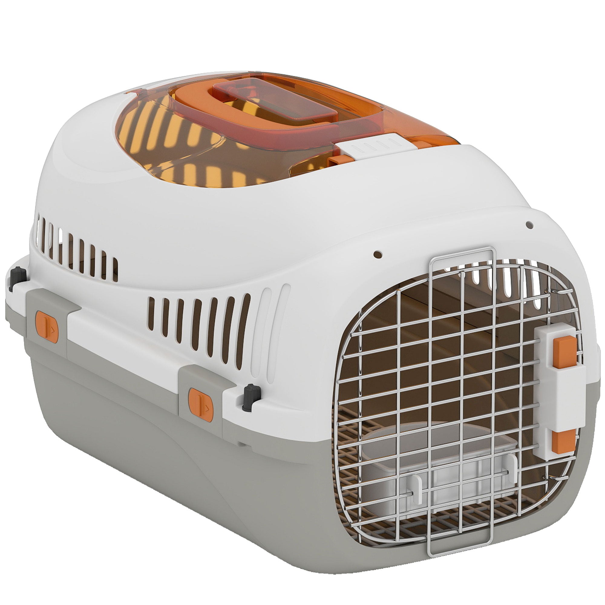 Hard-Sided Pet Carrier for Small Dogs and Cats - 19" Plastic Crate-Dogs-DECOROLALA