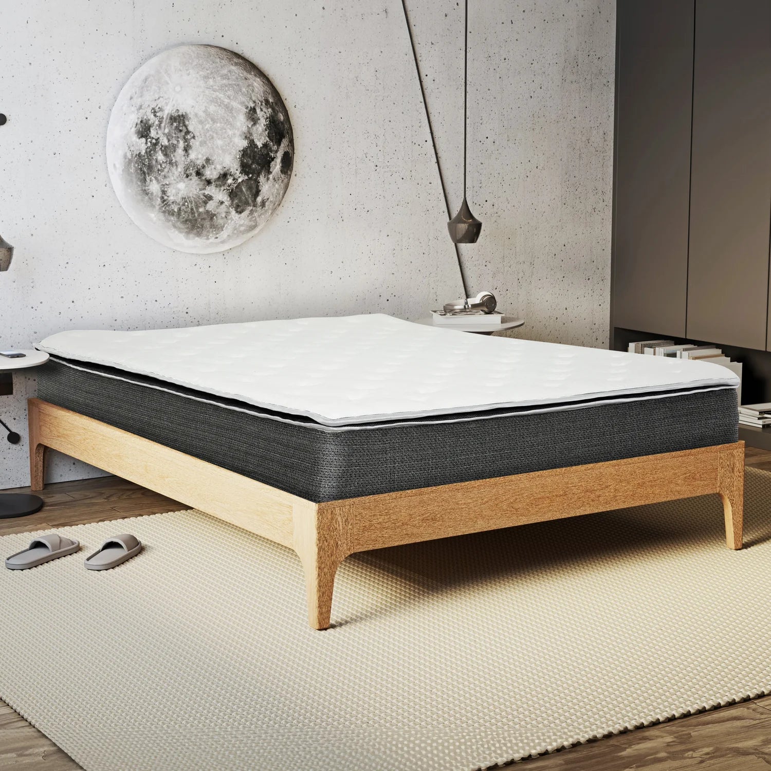 Harmony 10" Pillow Top Pocket Coil Hybrid Mattress-Bedroom-DECOROLALA