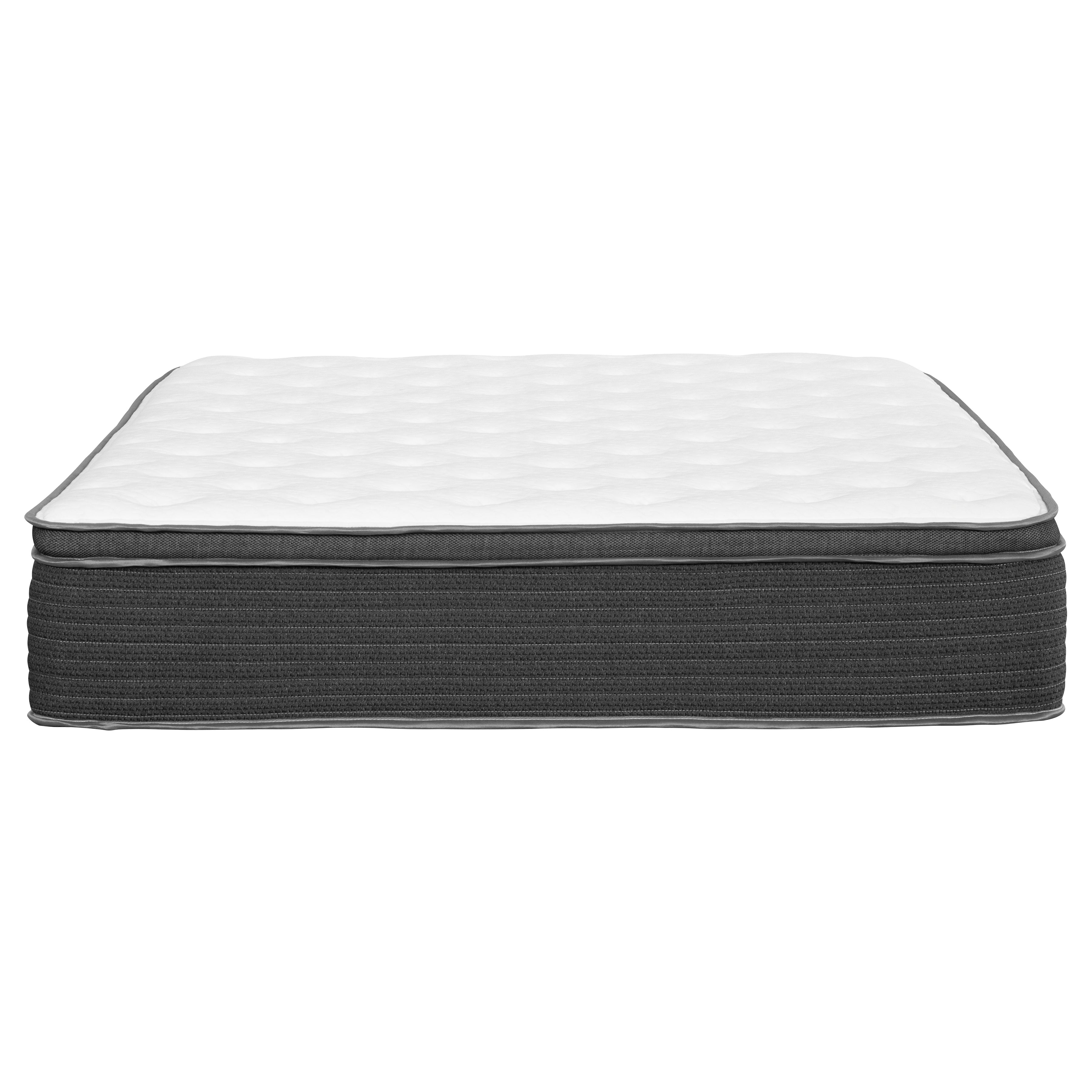Harmony 12" Euro Top Pocket Coil Hybrid Mattress-Bedroom-DECOROLALA