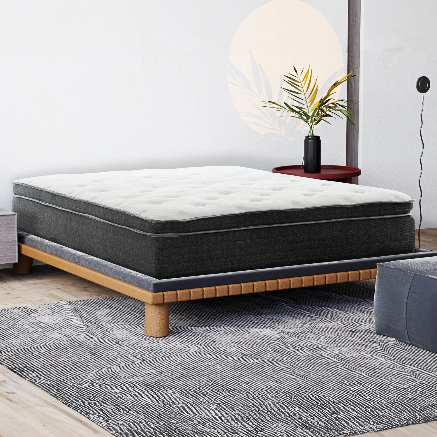 Harmony 12" Euro Top Pocket Coil Hybrid Mattress-Bedroom-DECOROLALA