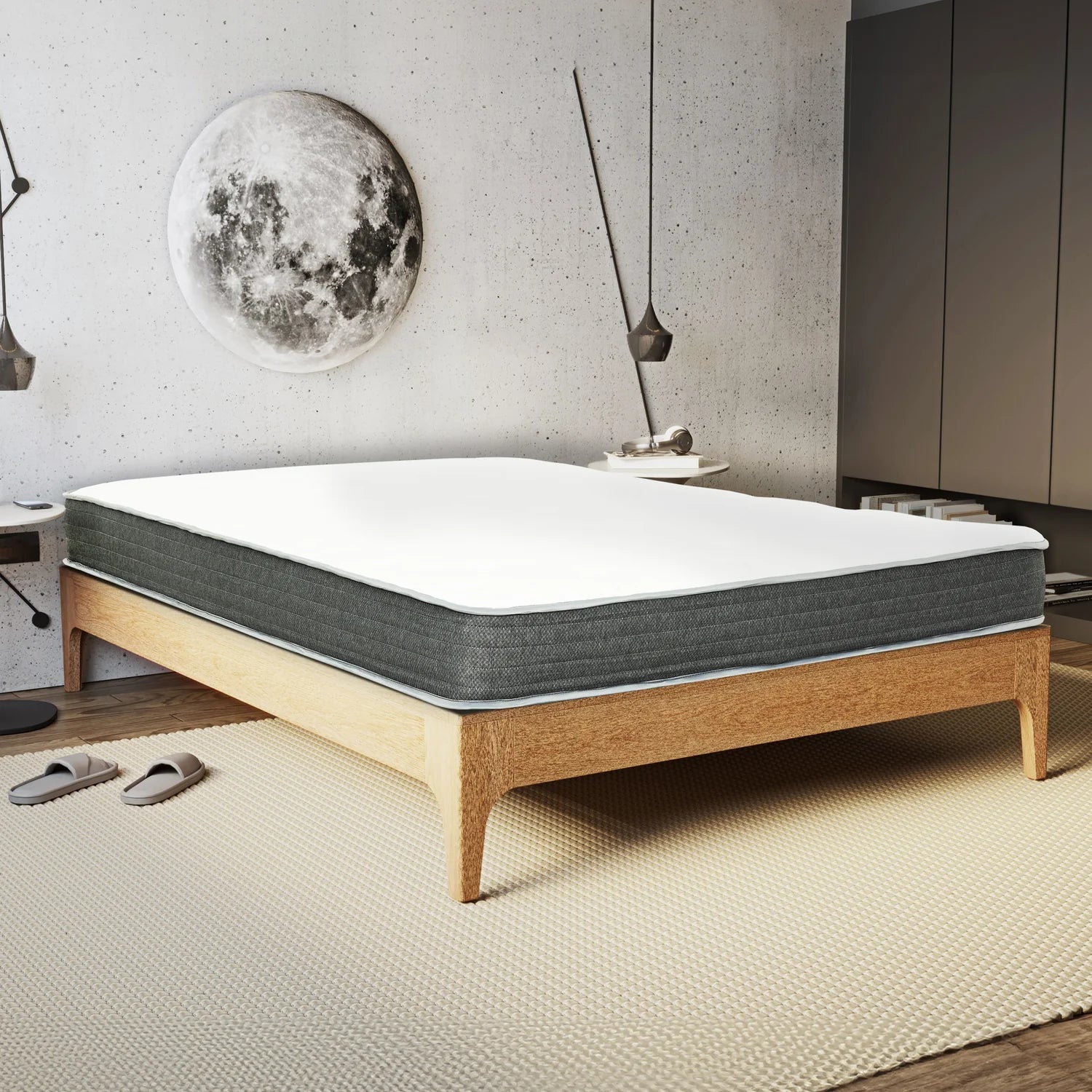 Harmony 8" Tight Top Pocket Coil Hybrid Mattress-Bedroom-DECOROLALA