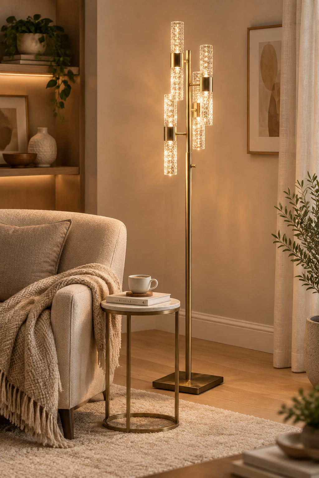 Harriet LED Floor Lamp-Lighting-DECOROLALA