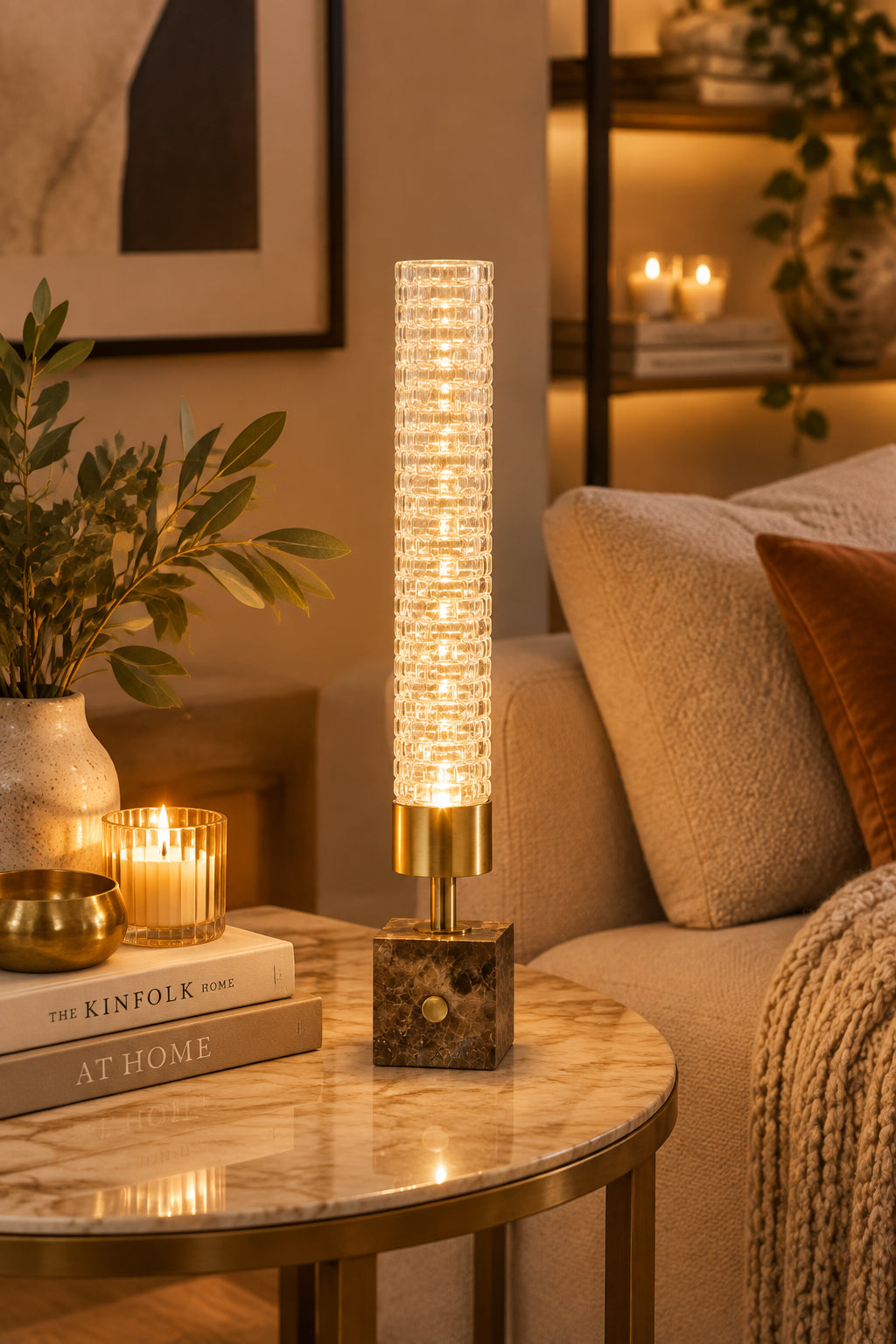 Harriet LED Table Lantern-Lighting-DECOROLALA