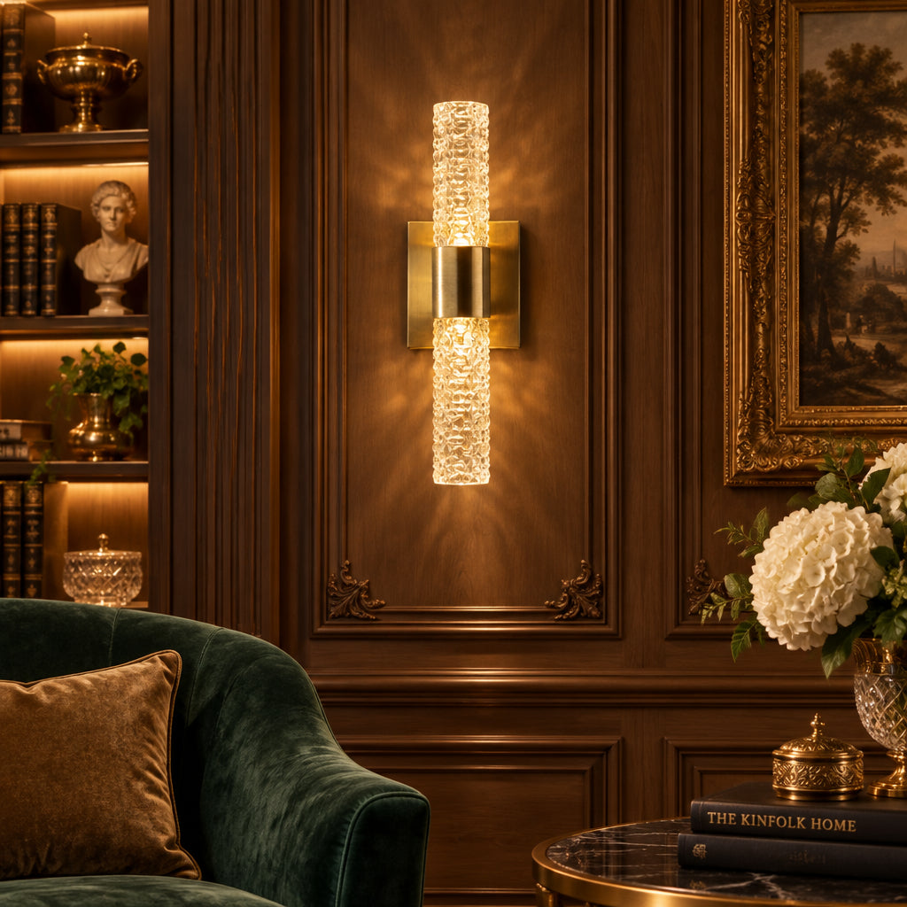 Harriet LED Wall Lamp - Brass Antique-Lighting-DECOROLALA