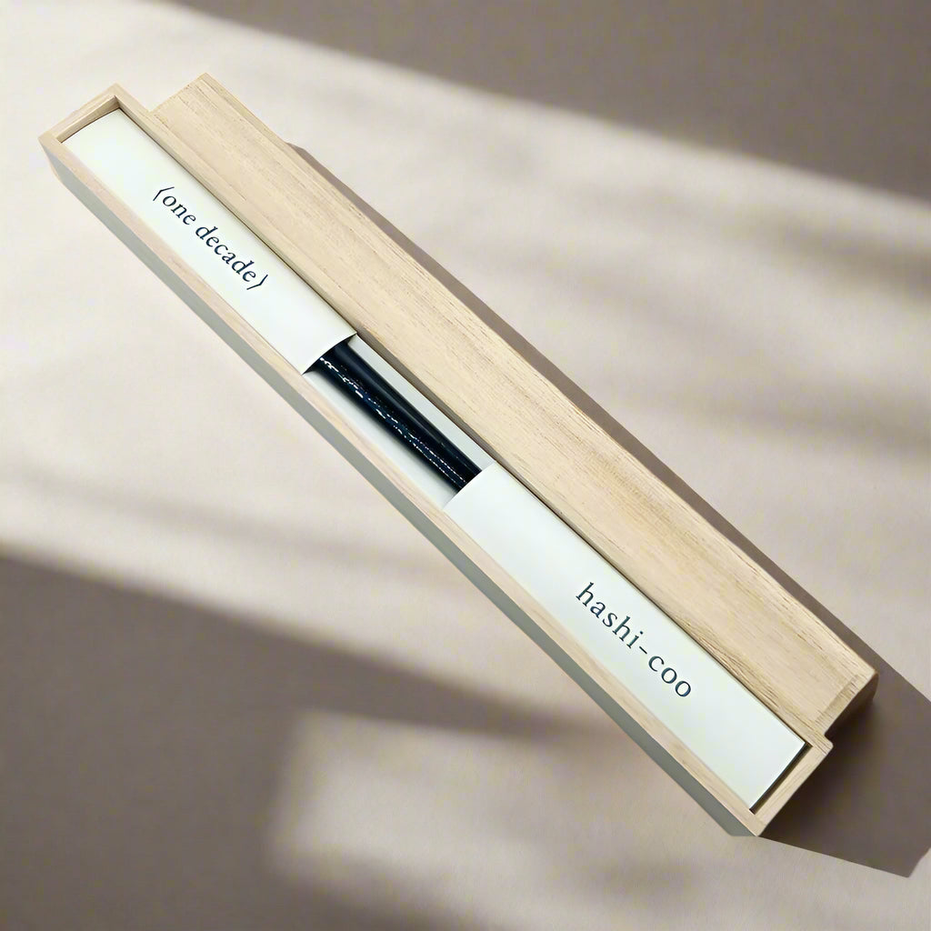 Hashi-Coo Decade Black Octagon Japanese Chopsticks-1