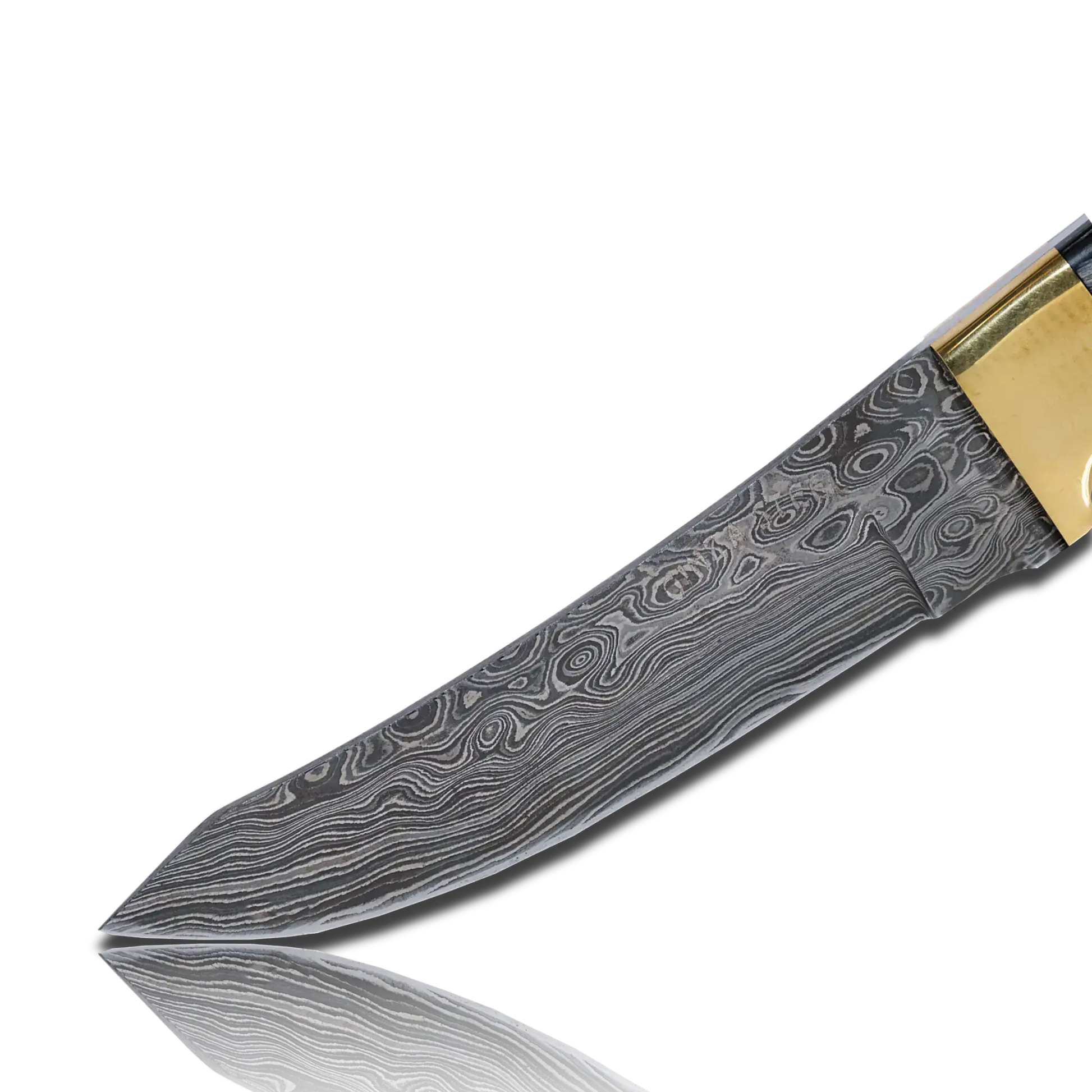 Hatif Hunter Special - Damascus Steel Skinner Knife 5 inch with Leather Sheath-Skinner Knife-DECOROLALA