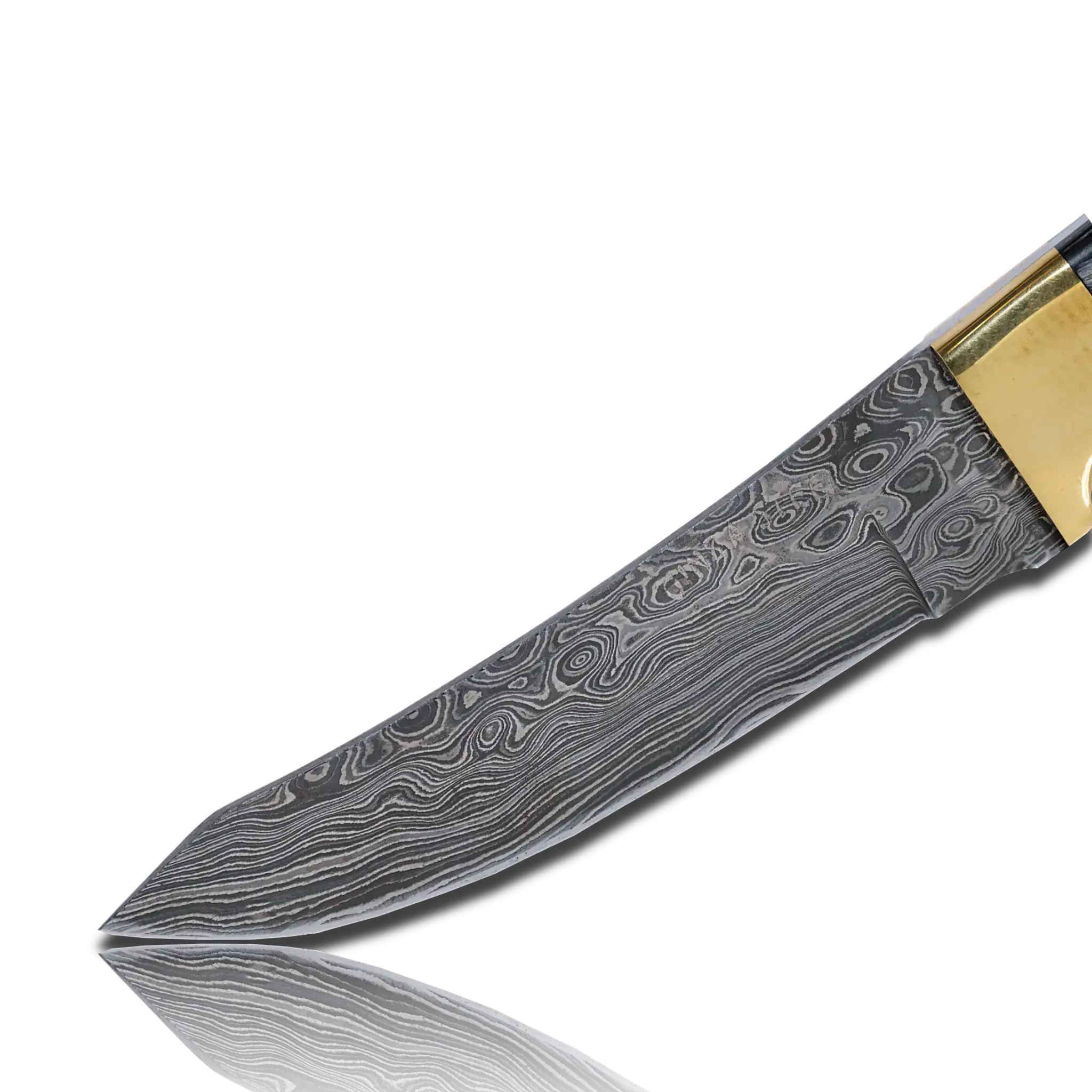 Hatif Hunter Special - Damascus Steel Skinner Knife 5 inch with Leather Sheath-Skinner Knife-DECOROLALA